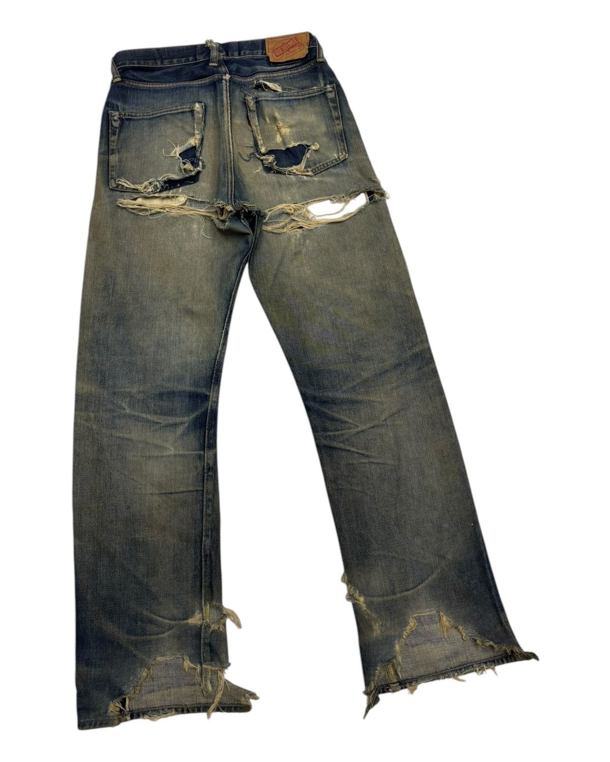 Denime × Undercover 🔥OG DENIME 🇯🇵 JAPAN THRASHED DISTRESS UNDERCOVER DESIGN Size US 29 - 4 Thumbnail