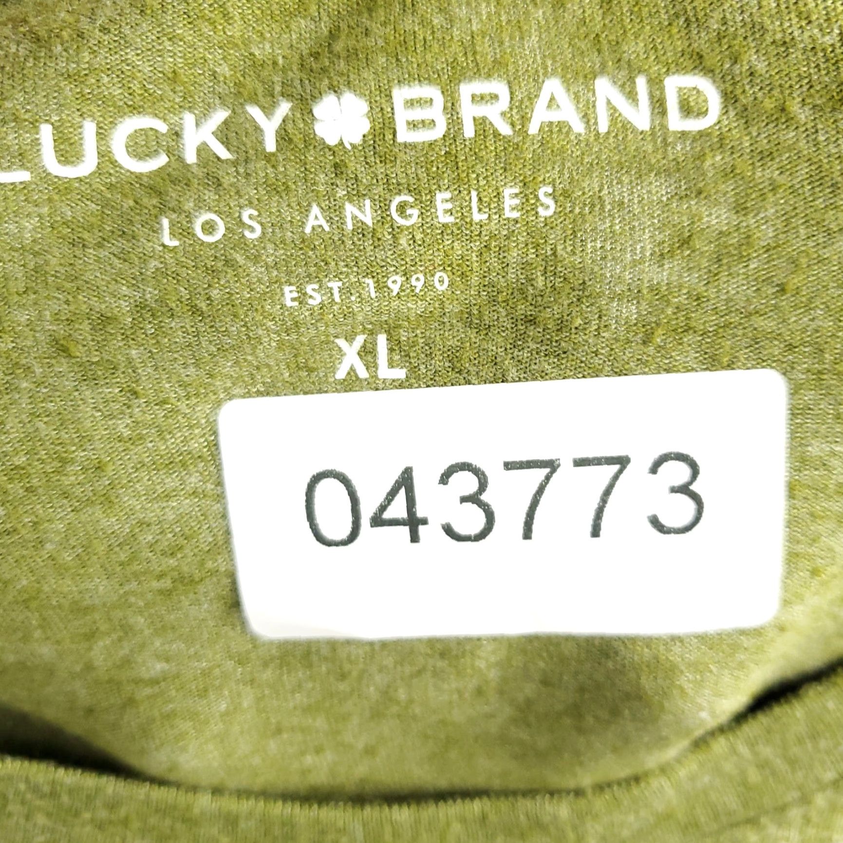 Lucky Brand Lucky Brand T Shirt Mens Size XL Green Casual Short Sleeve Adult Size US XL / EU 56 / 4 - 7 Thumbnail