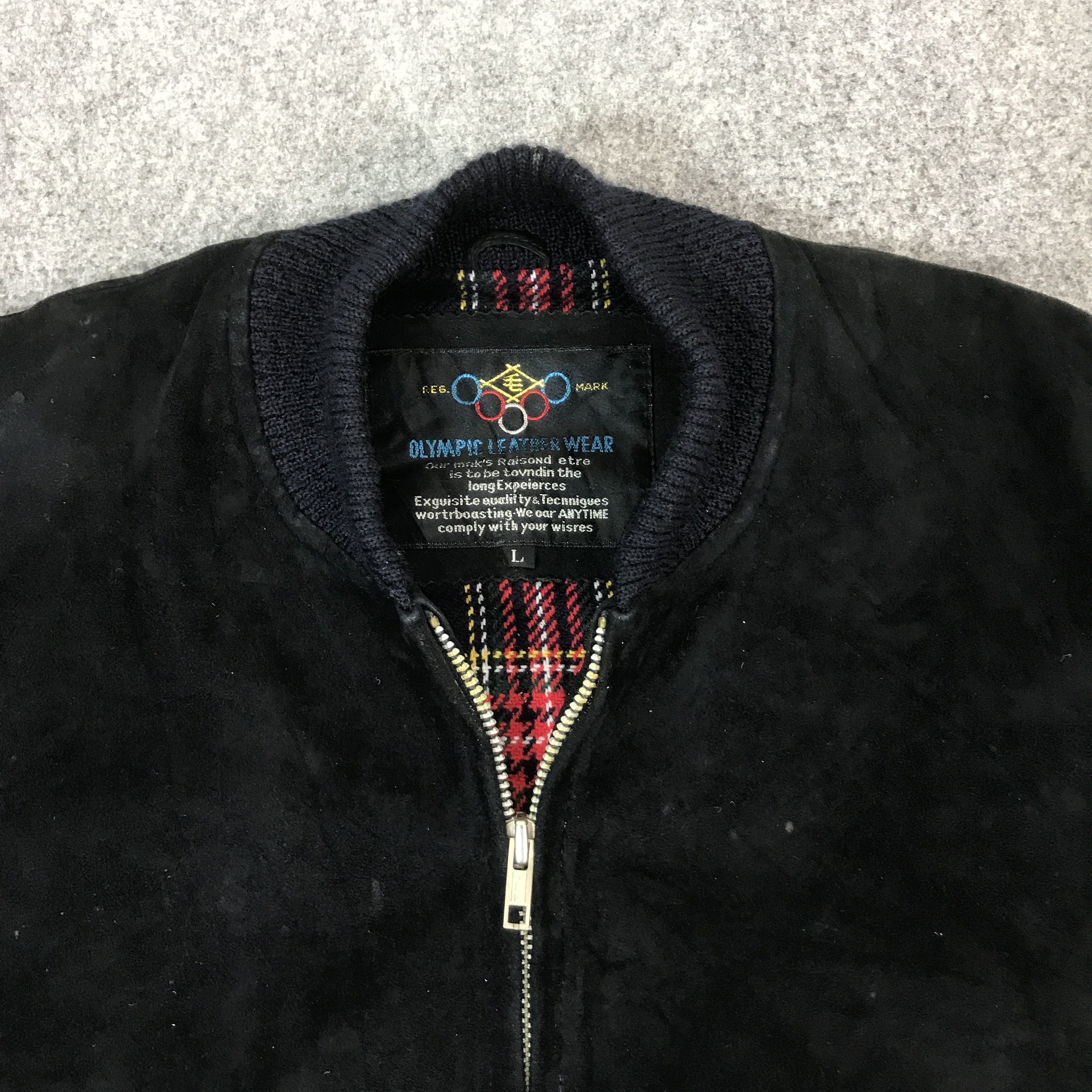 USA Olympics VINTAGE OLYMPICS LEATHER WEAR BOMBER JACKET Size US L / EU 52-54 / 3 - 8 Thumbnail