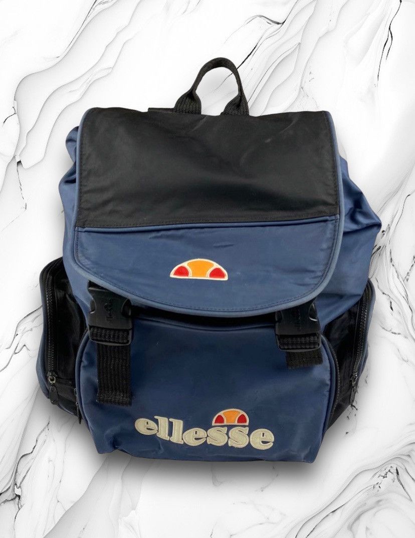 Ellesse × Vintage Vintage Ellesse Bag Backpack 80s 90s Size ONE SIZE - 1 Thumbnail