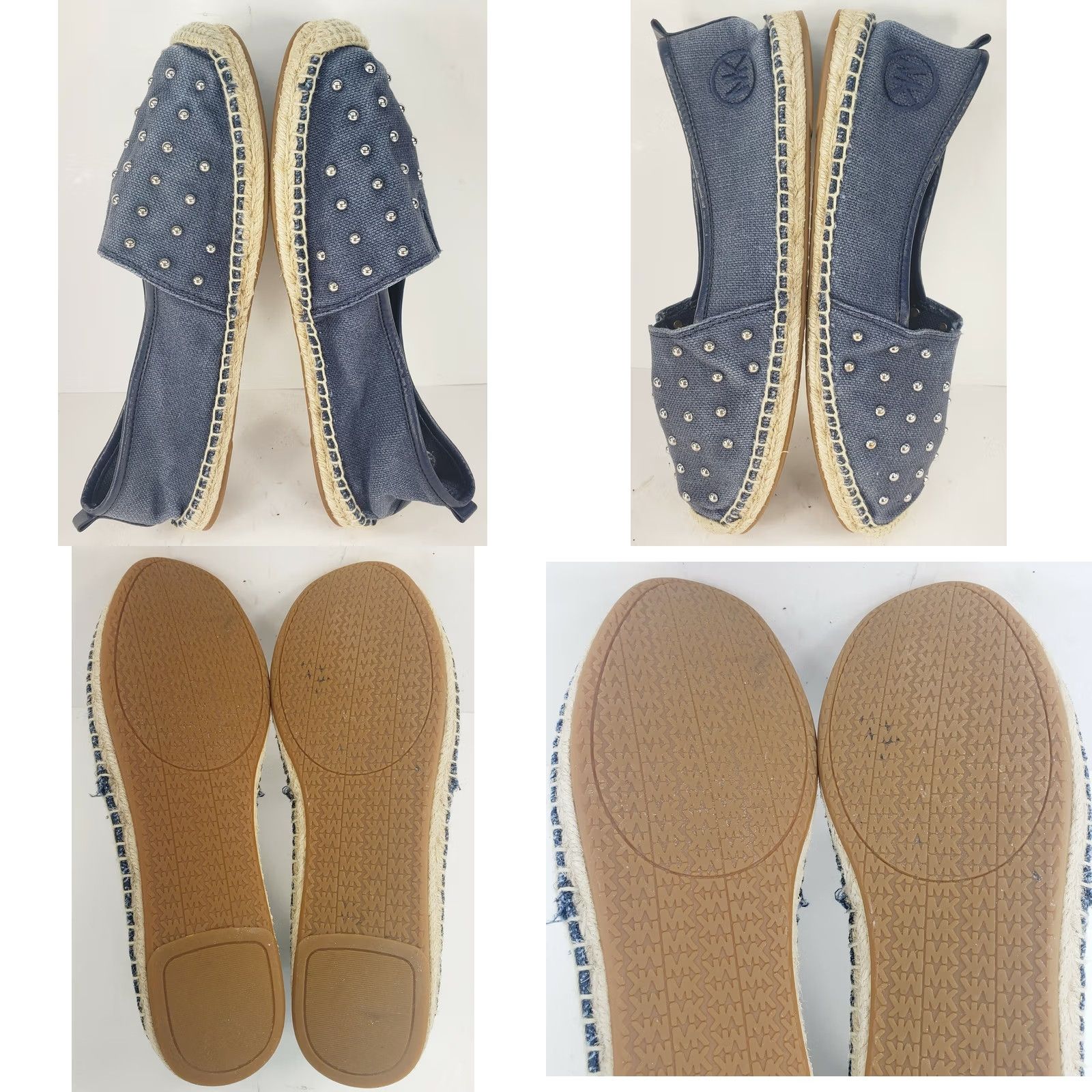Michael Kors Michael Kors Women's Denim Espadrille Flats 6.5 Blue Denim Studded Flat Womens Size US 7 / IT 37 - 8 Thumbnail