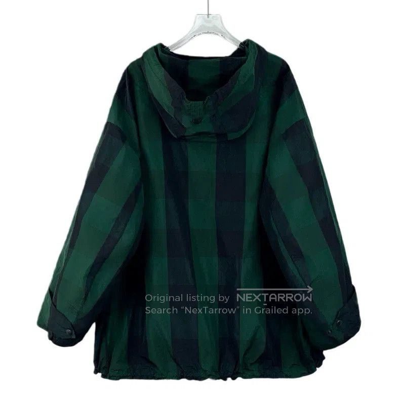 Dior Dior Dark green plaid bee embroidery hooded half-zipper lo Size M / US 6-8 / IT 42-44 - 2 Thumbnail
