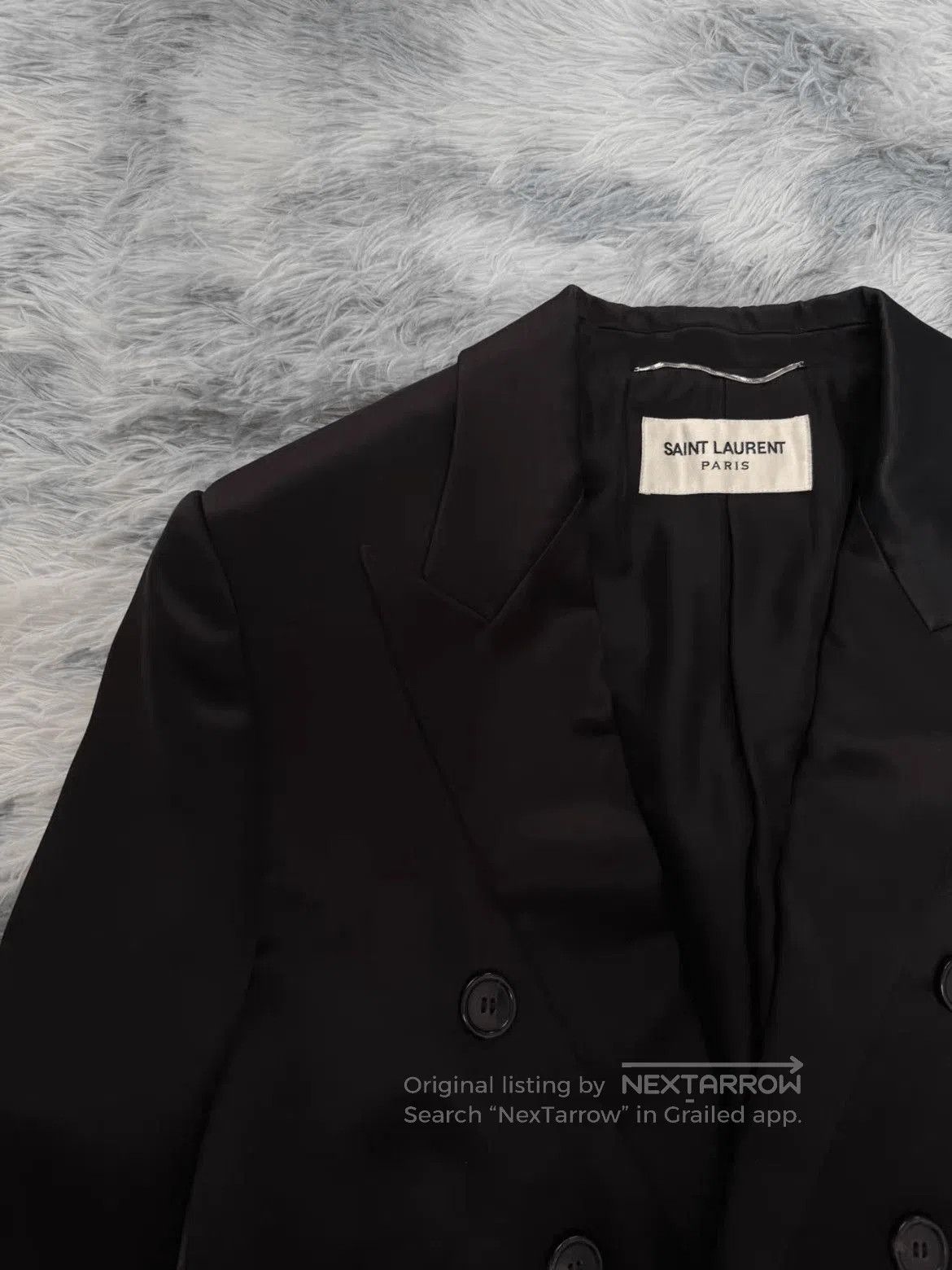Saint Laurent Paris Sz 48 Saint Laurent Paris Silk Blazer Jacket. Size US M / EU 48-50 / 2 - 2 Thumbnail