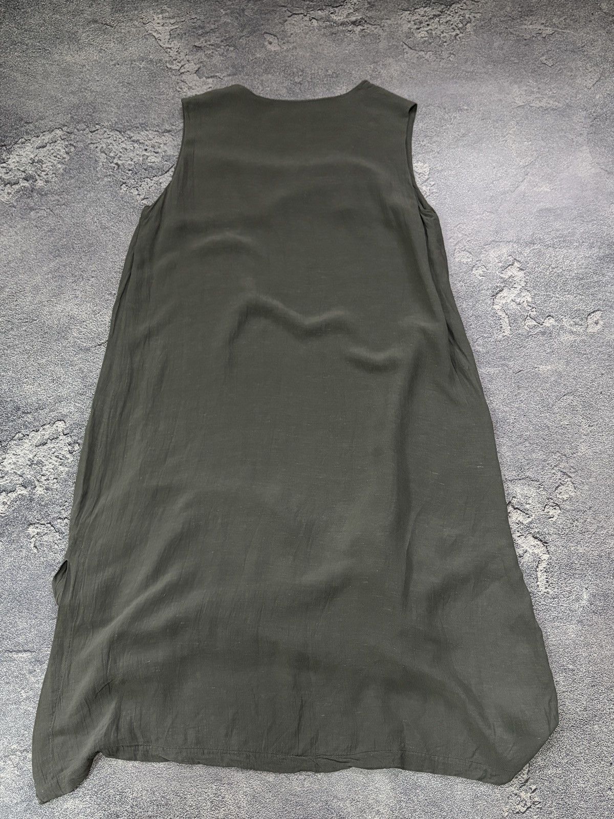 Rundholz Rundholz Grey Sleeveless Asymmetric Lagenlook Dress S Size S / US 4 / IT 40 - 4 Thumbnail