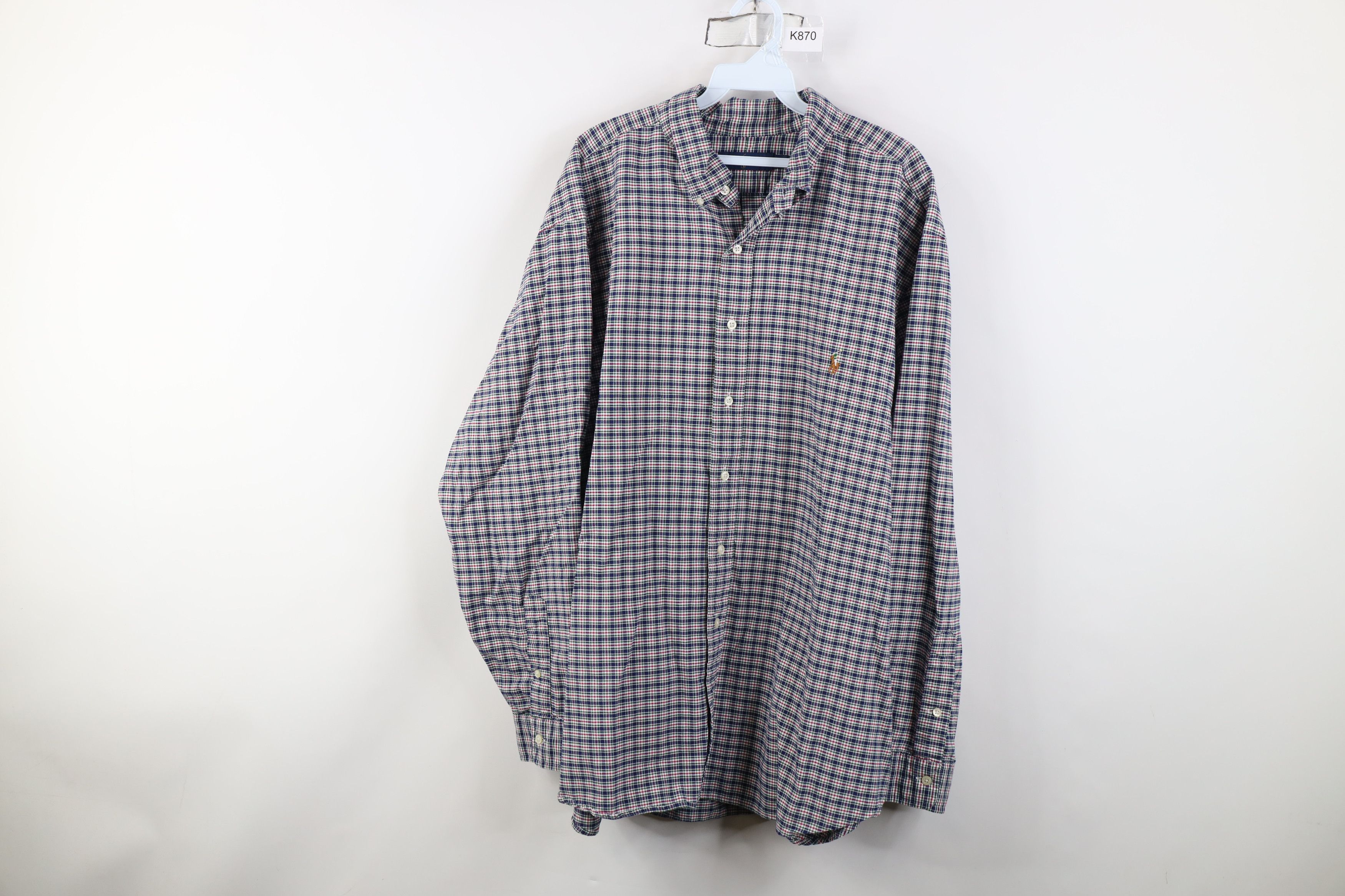 Ralph Lauren Vintage Y2K Ralph Lauren Collared Button Down Shirt Plaid Size US XXL / EU 58 / 5 - 1 Thumbnail