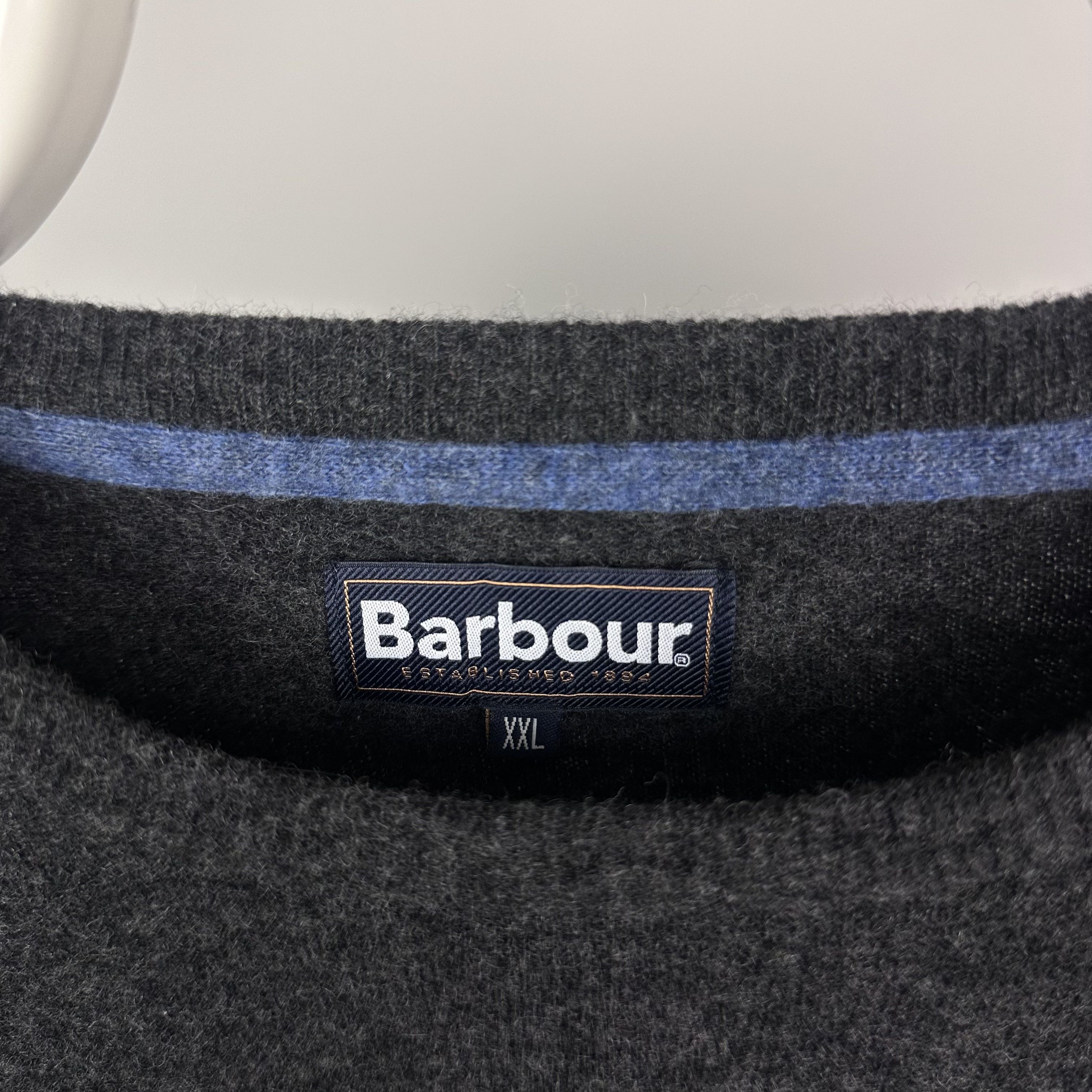 Barbour Barbour sweater men gray logo wool XL XXL Size US XL / EU 56 / 4 - 4 Thumbnail
