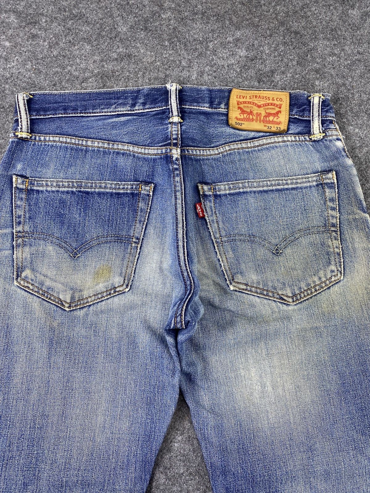Jean × Levi's × Vintage Vintage Levis 502 Distressed Blue Wash Jeans-J967 Size US 34 / EU 50 - 9 Thumbnail