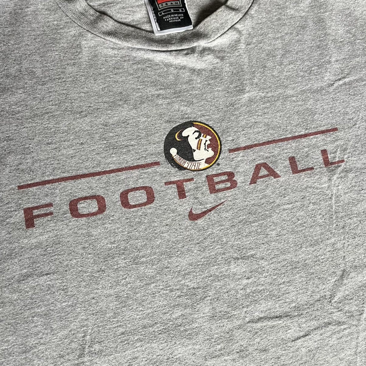 Nike Vintage 2000s Nike Center Swoosh FSU Seminoles Football Tee Size US L / EU 52-54 / 3 - 3 Thumbnail
