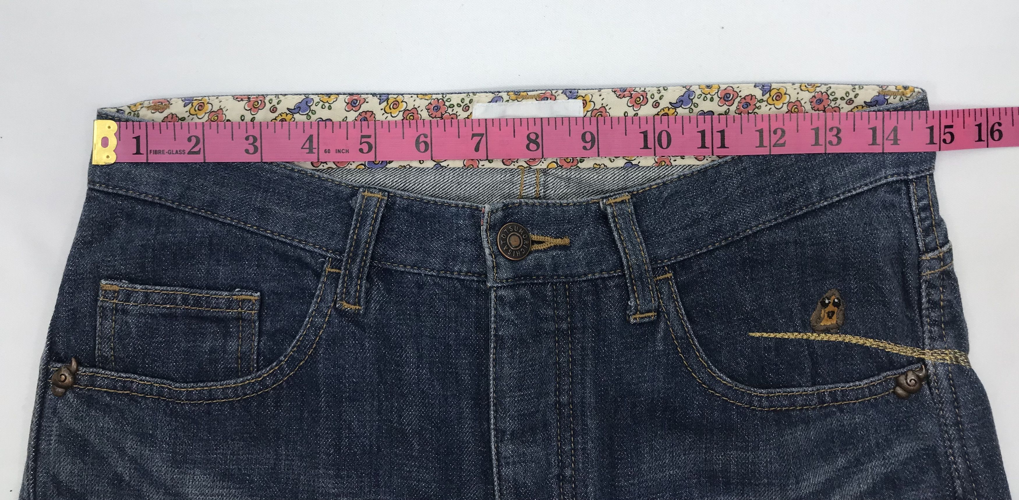 Tsumori Chisato Vintage Tsumori Chisato x Issey Miyake Embroidered Jeans Size 29" - 18 Thumbnail