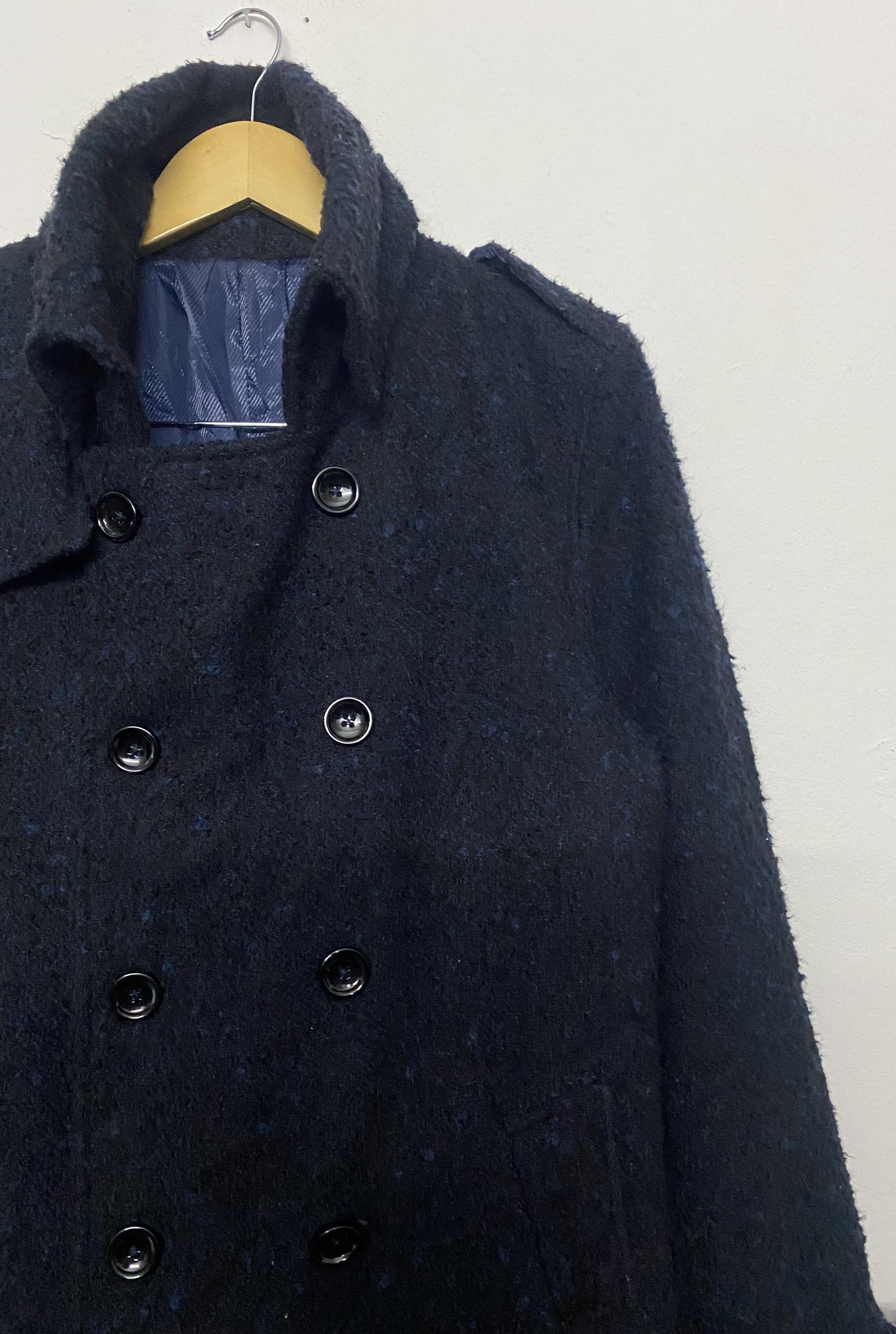 semanticdesign Semantic Design Shaggy Wool Texture Trench Coat / Overcoat Size US L / EU 52-54 / 3 - 7 Thumbnail