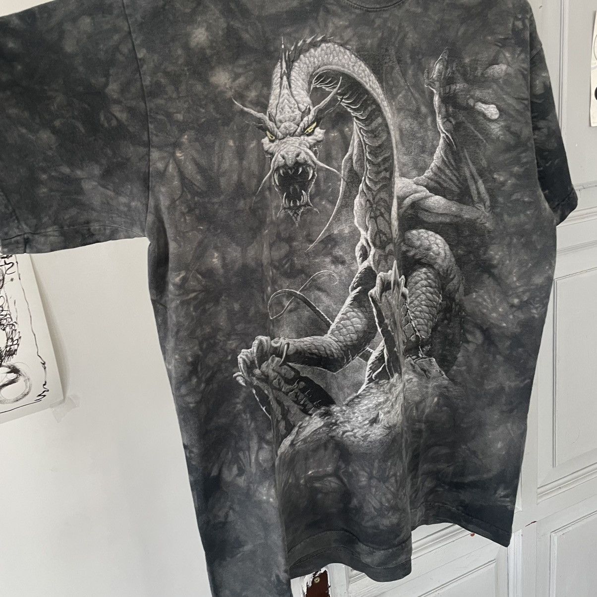 Japanese Brand × Vintage Vintage 00’s The Mountain Overprinted Dragon T-shirts Size US L / EU 52-54 / 3 - 3 Thumbnail