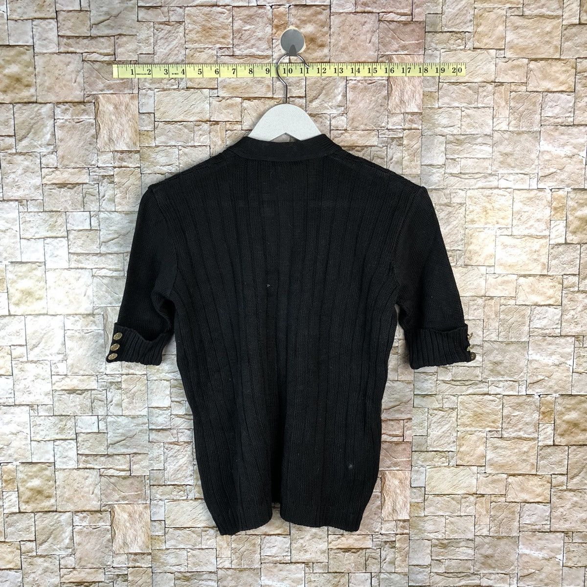Homespun Knitwear × Japanese Brand Mc Daud Black Cardigan Knitwear #A1235 Size S / US 4 / IT 40 - 13 Thumbnail