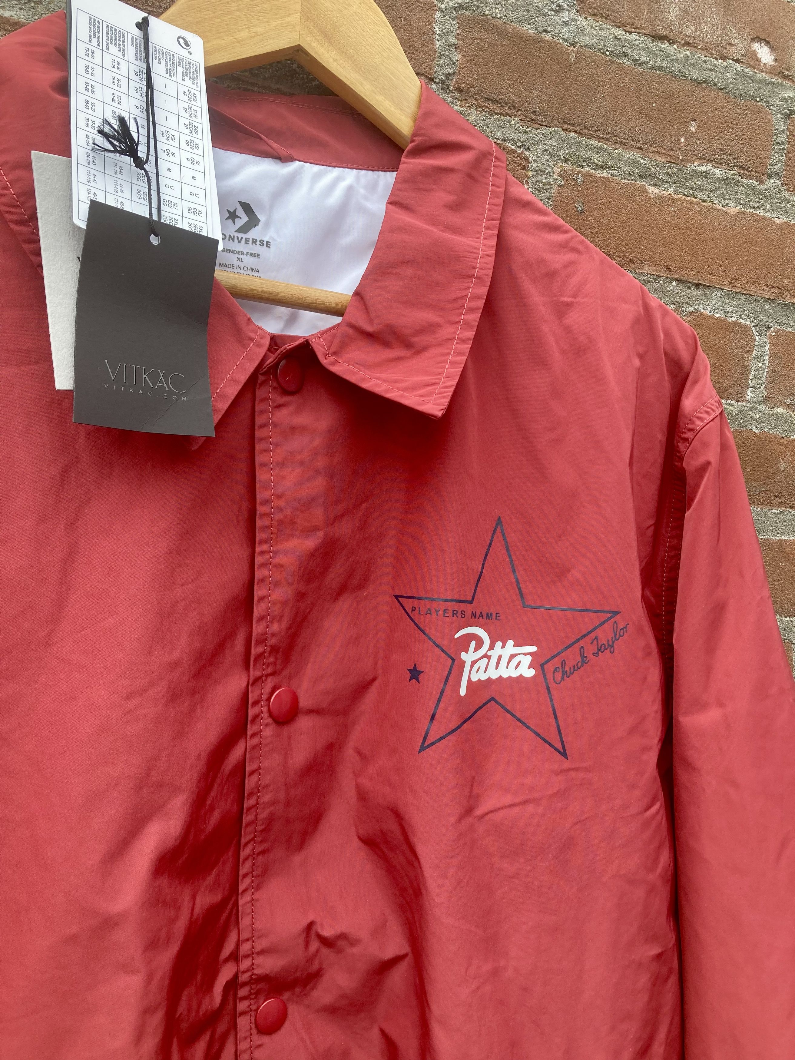 Converse × Patta Coach rain jacket red XL patta converse Size US XL / EU 56 / 4 - 4 Thumbnail