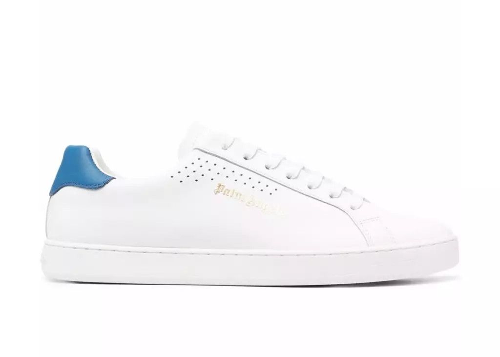 Palm Angels o1in1s0225 Q:1 / New Tennis Sneakers Calf Lea in White/Blue Size US 8 / EU 41 - 1 Preview