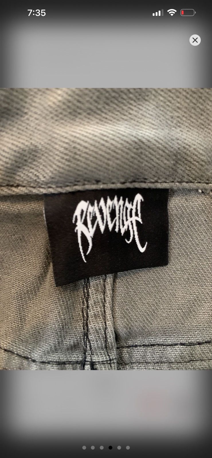 Revenge Revenge Embroidered Grey Denim Jeans Size US 30 / EU 46 - 3 Thumbnail