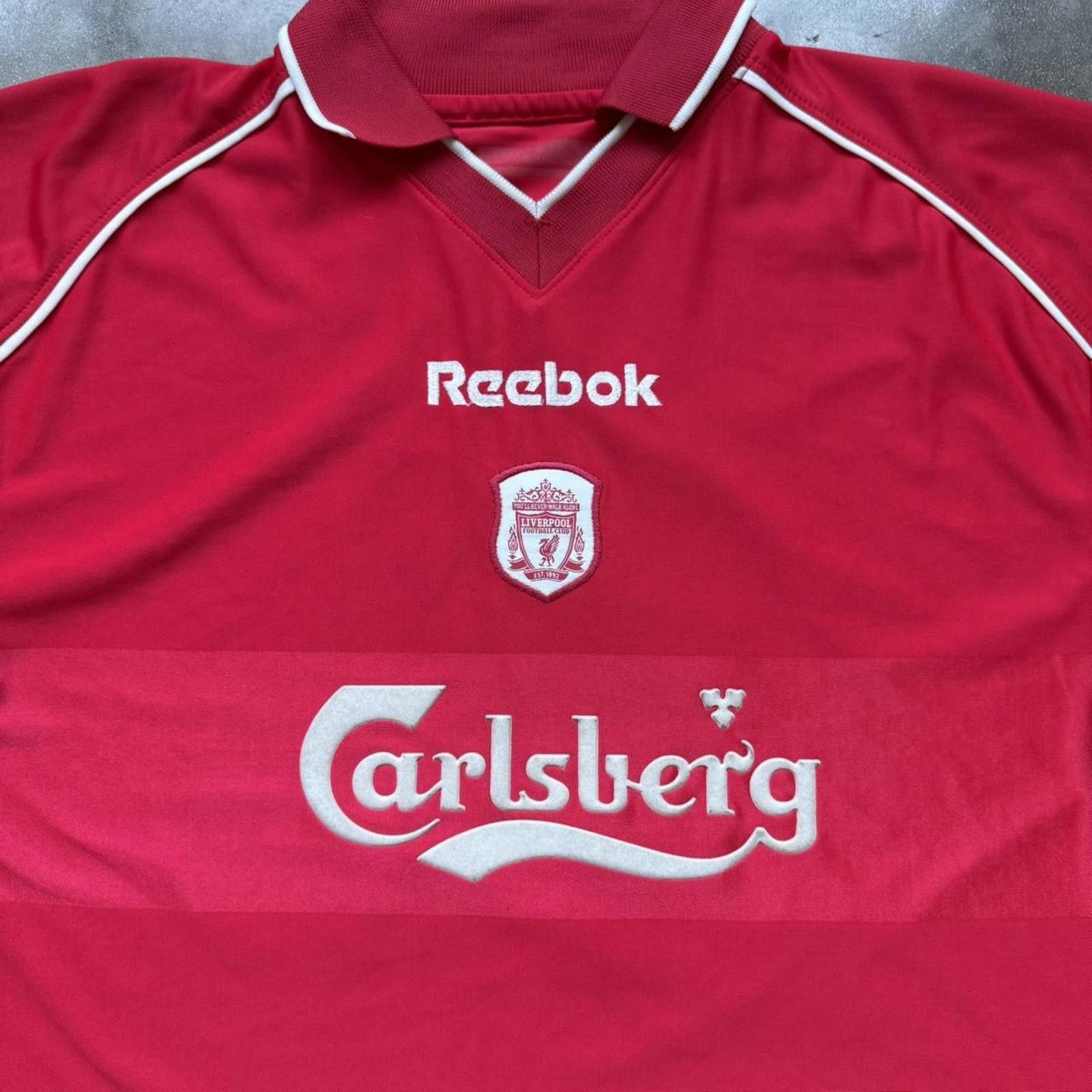 Reebok Reebok Liverpool Home 2000-2001 Retro Futbol Soccer Jersey Size US L / EU 52-54 / 3 - 3 Thumbnail
