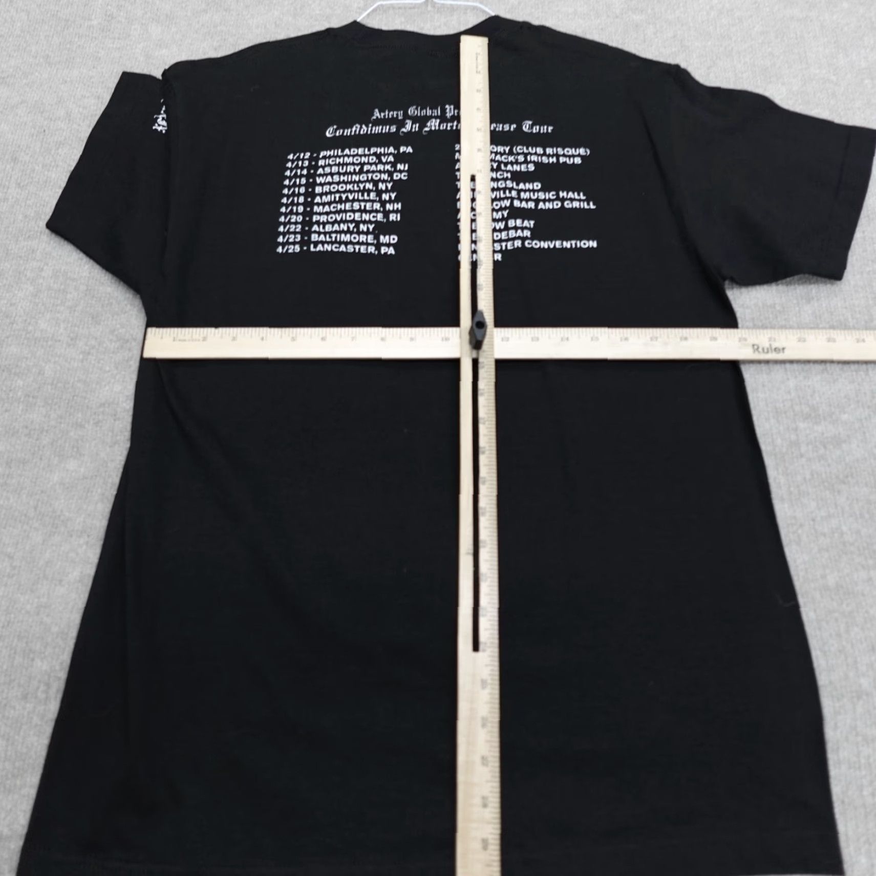 Doublet The Machinist Shirt Large Black Morte Tour Double-Sided Mens Short Sleeve Crew Neck T-Shirt Cotton Band Size US L / EU 52-54 / 3 - 4 Thumbnail