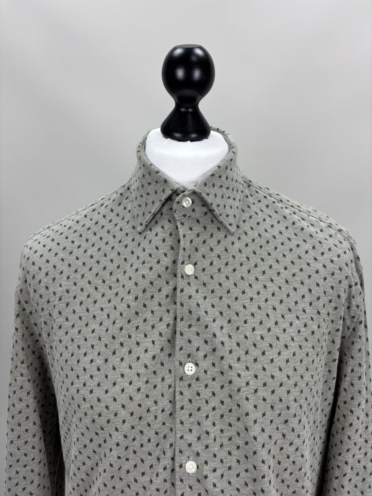 Hugo Boss Mens shirt BOSS Size L Color Gray Size US L / EU 52-54 / 3 - 3 Thumbnail