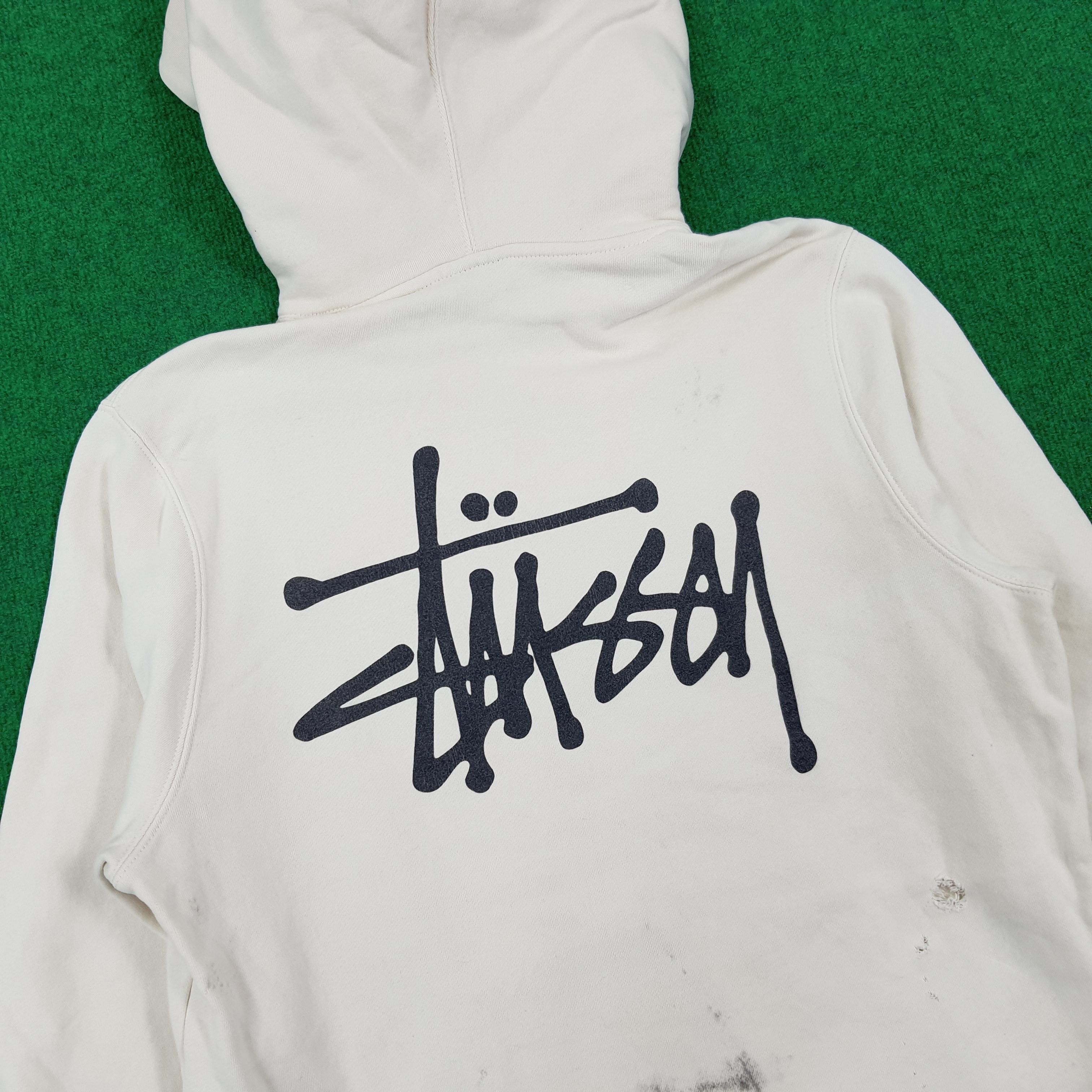 Stussy × Vintage Vintage Stussy Skate Streetwear Distressed Hoodie Size US M / EU 48-50 / 2 - 2 Thumbnail