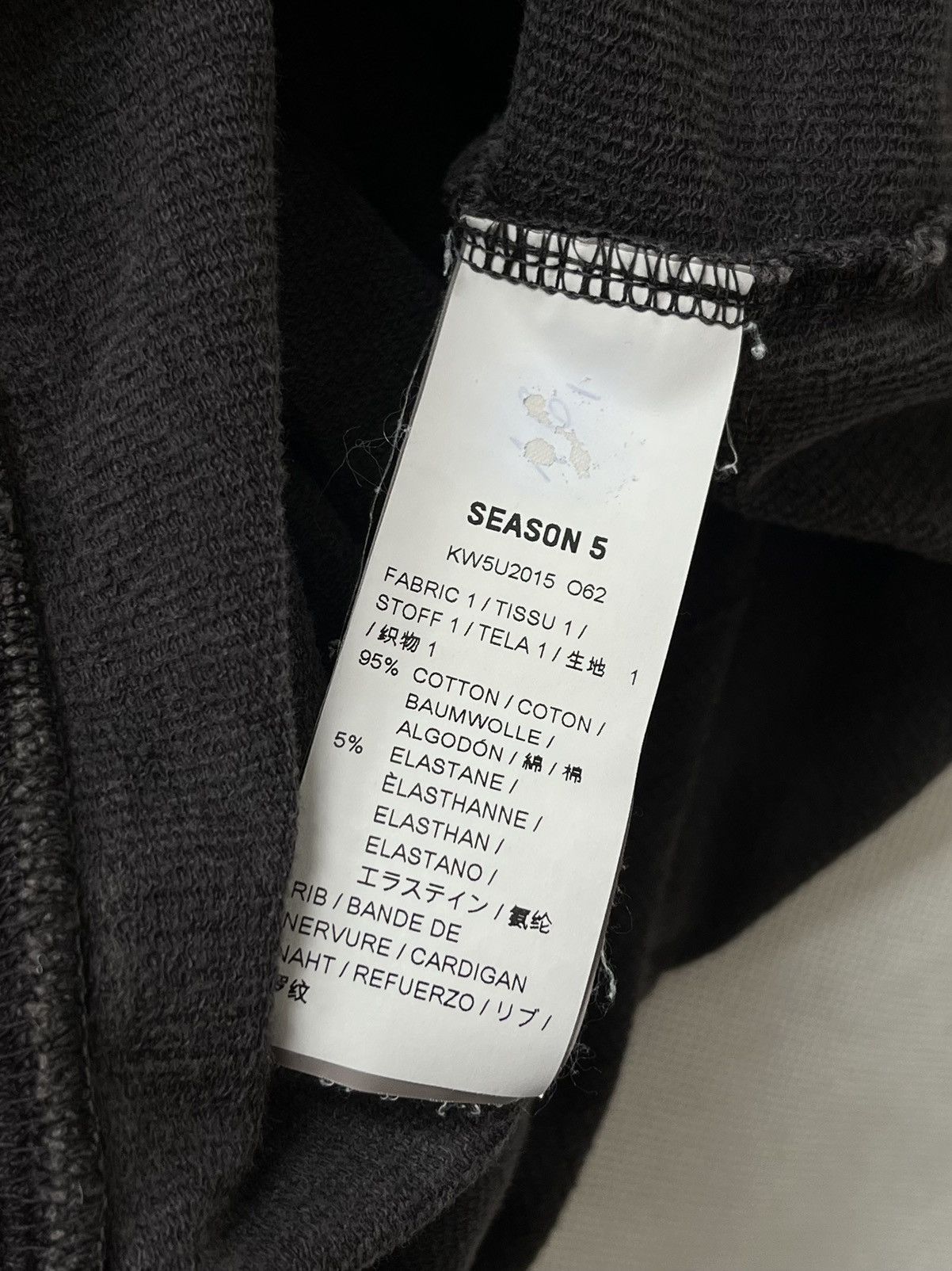 Yeezy YEEZY Season 5 Washed Dark Grey Blank Boxy Fit Crewneck Size US L / EU 52-54 / 3 - 16 Thumbnail