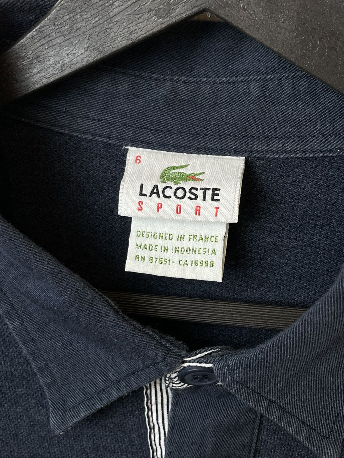 Lacoste × Vintage Lacoste Sport Paris Long Sleeve Rugby shirt Size US XL / EU 56 / 4 - 7 Thumbnail