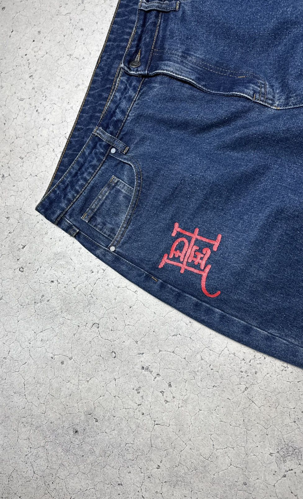 Ed Hardy Ed Hardy Baggy Big Logo Denim Jeans Size XXL Hype Size US 38 / EU 54 - 4 Thumbnail