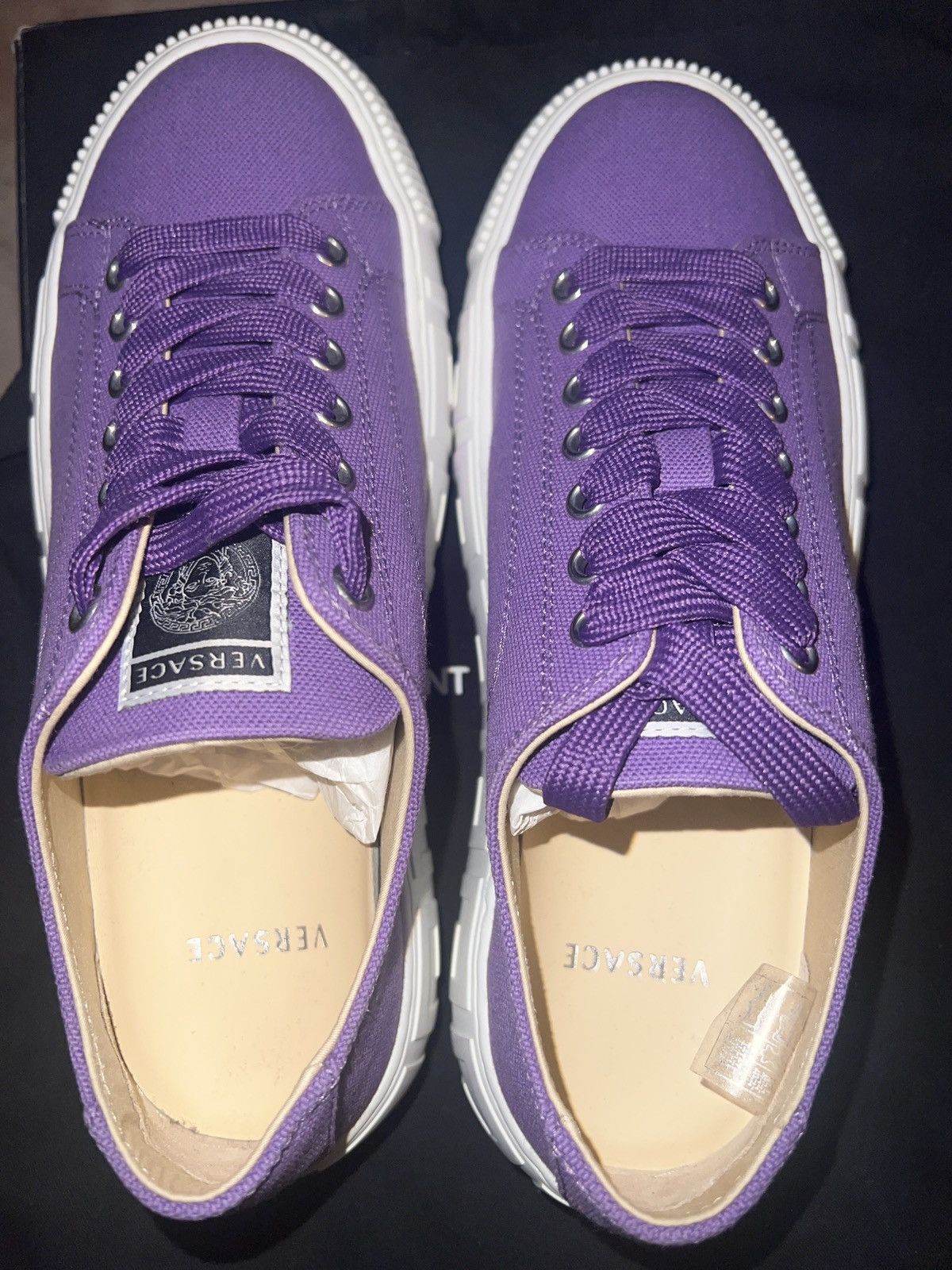 Versace Versace Low Top Sneakers Brand New!! 100% Authentic Size US 7 / IT 37 - 1 Thumbnail