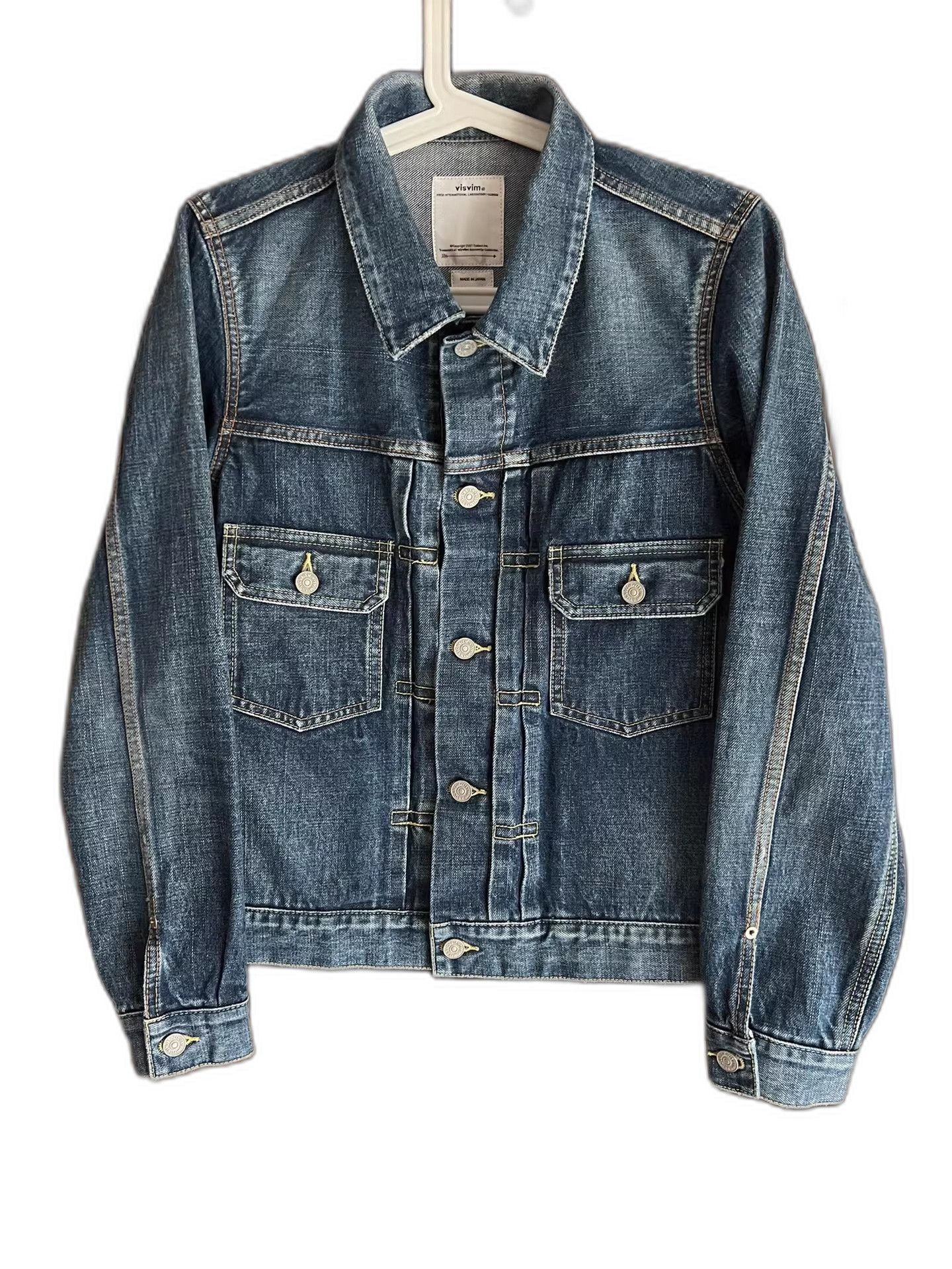 Visvim visvim ss 101 JKT Dmgd-1001 19ss Denim Jacket Size US S / EU 44-46 / 1 - 1 Thumbnail