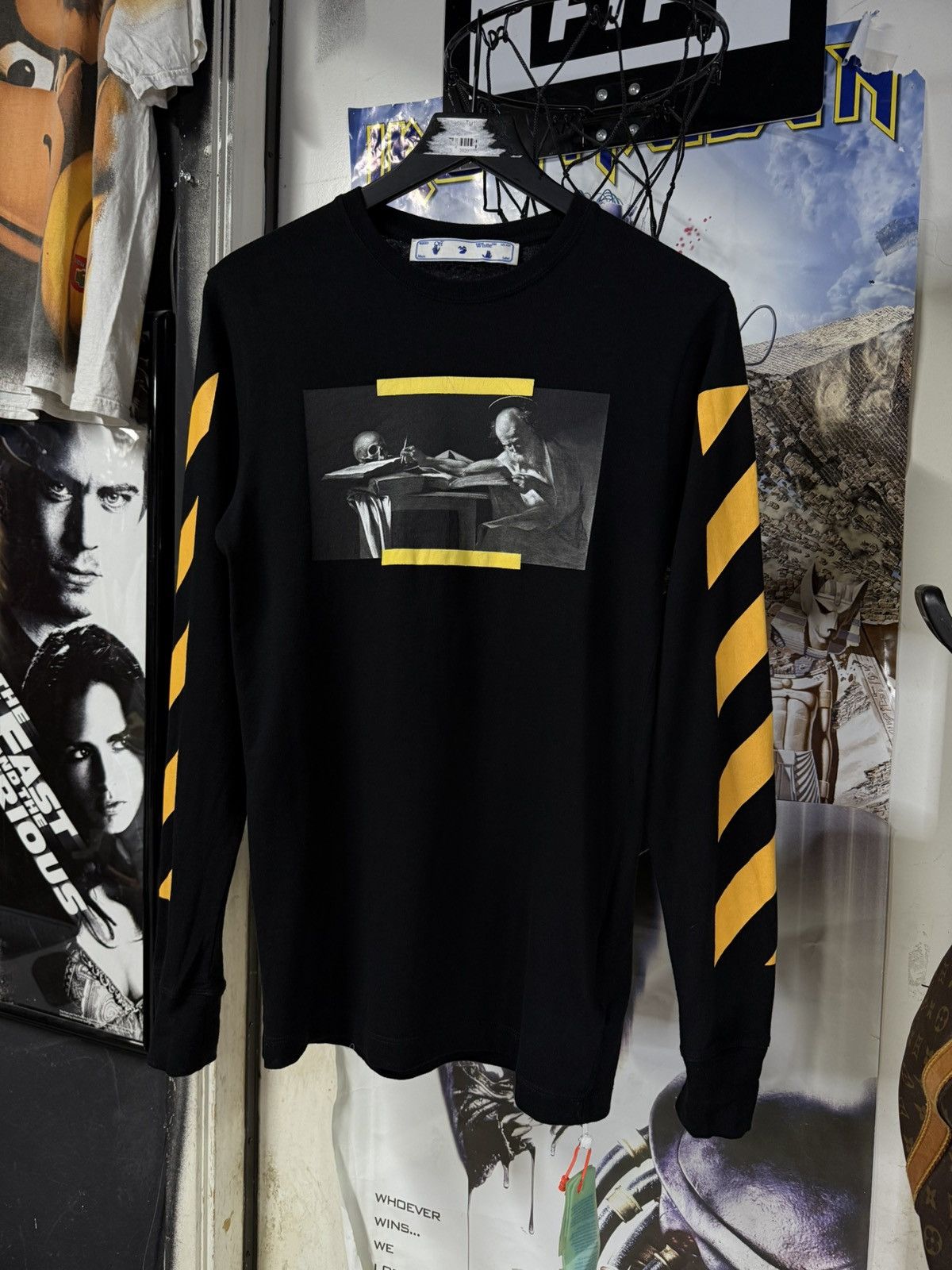 Off-White Off-White Caravaggio Black T-Shirt Virgil Abloh L/S Small Size US S / EU 44-46 / 1 - 9 Thumbnail