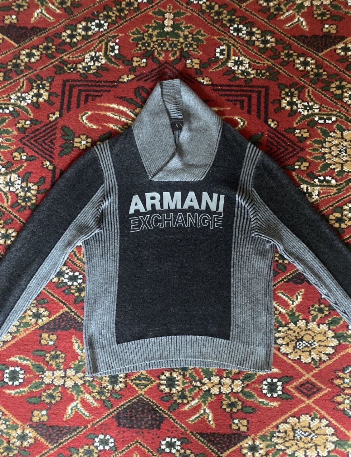 Armani Exchange Vintage 90s sweatshirt AX Armani Exchange Size L - Big Logo Size US L / EU 52-54 / 3 - 1 Thumbnail
