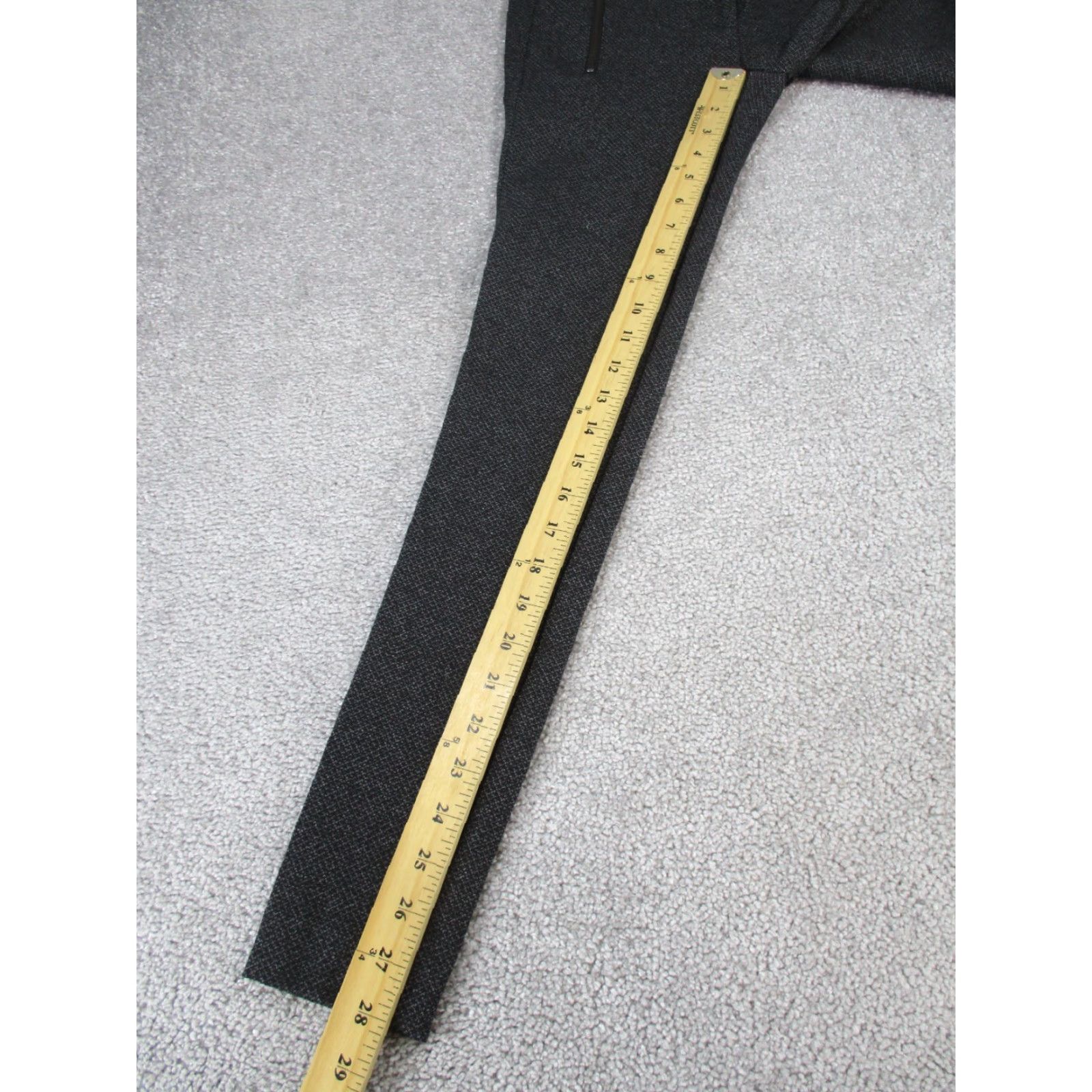 Loft VINTAGE LOFT Pants Womens 0 Dark Gray Zip Pockets Skinny NEW Size 25" / US 0 / IT 36 - 4 Thumbnail