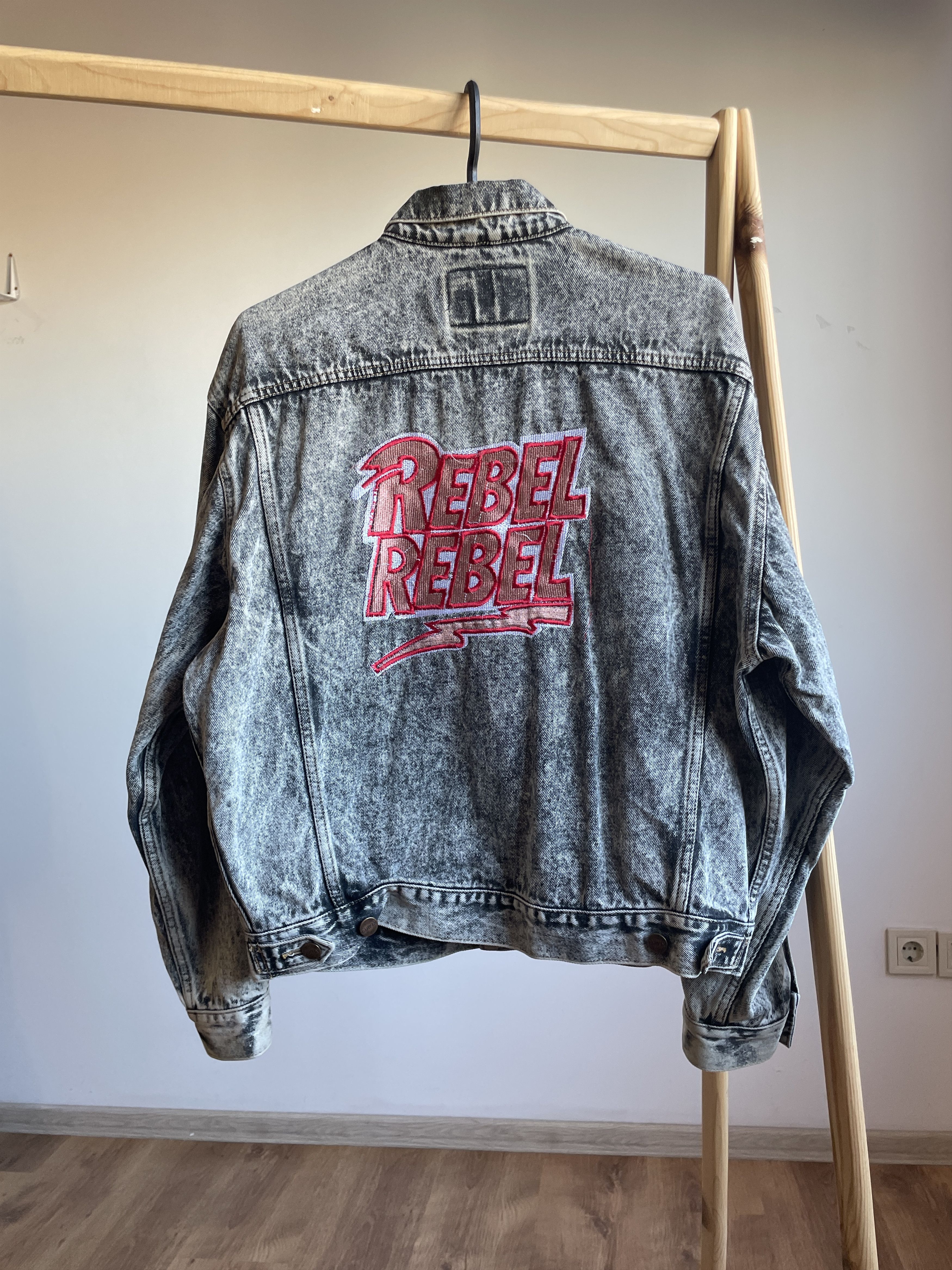 Edwin Edwin Bowie Rebel Rebel Made in Japan Vintage Denim Jacket Size US S / EU 44-46 / 1 - 2 Thumbnail