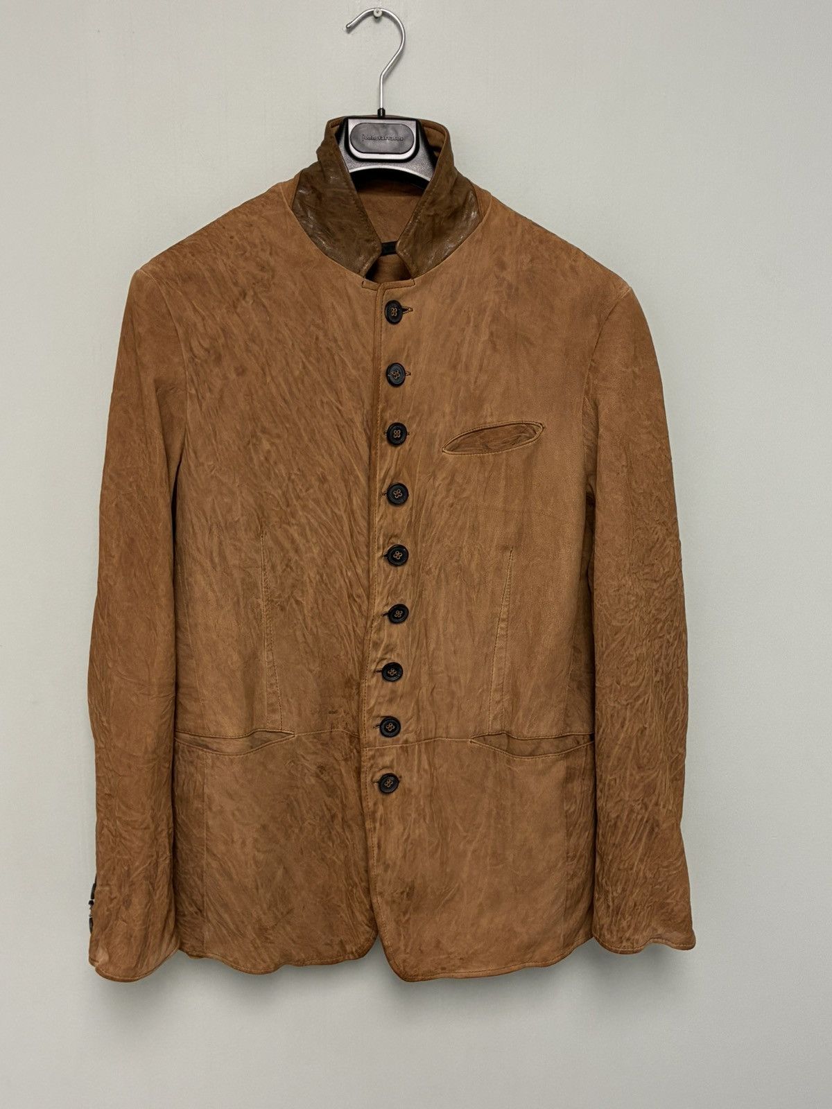John Varvatos Woodward Multibutton Sheepskin Jacket EU 48 USA 38 Size US M / EU 48-50 / 2 - 13 Thumbnail