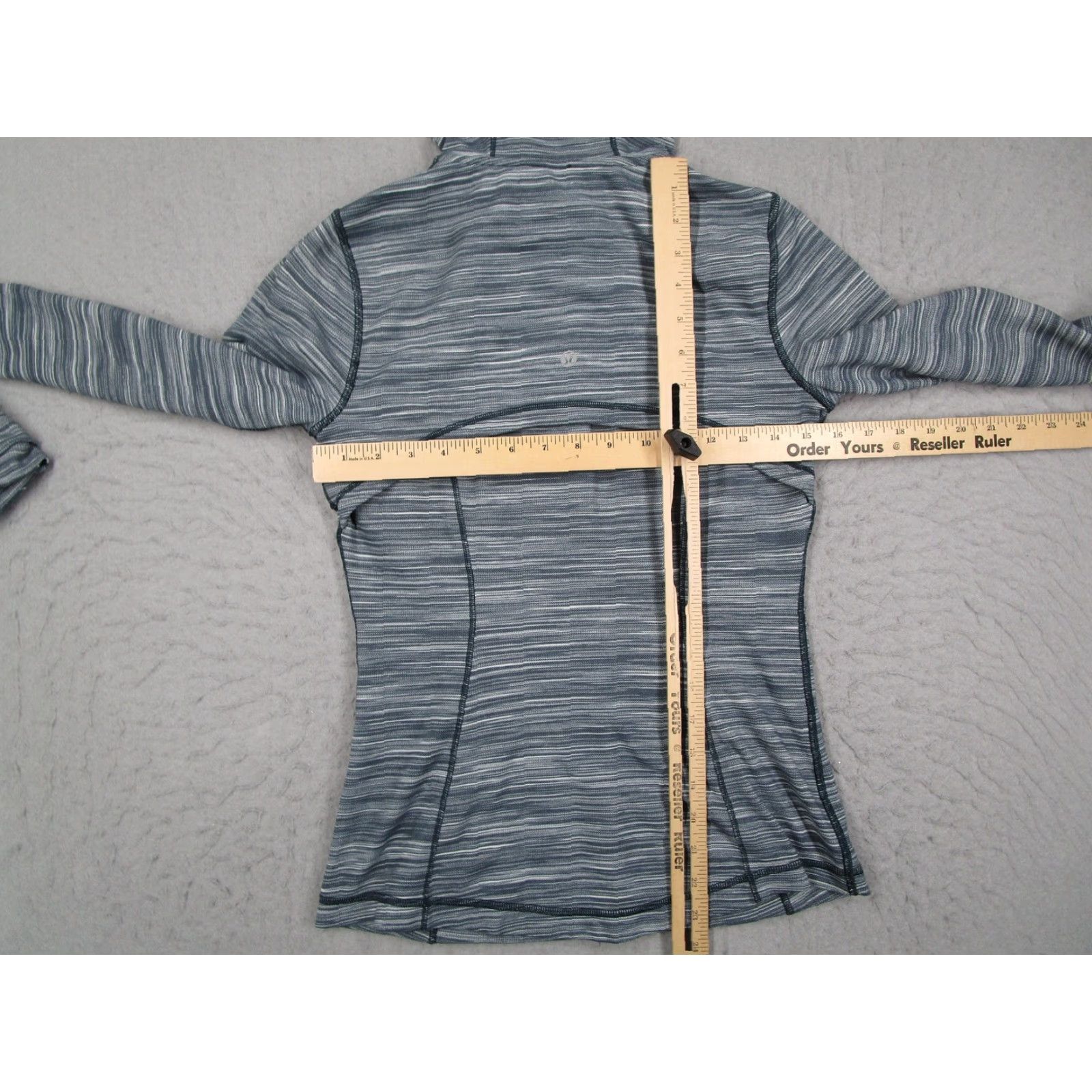 Lululemon Lululemon Define Jacket Womens 8 Gray Space Dye Hooded Full Zip Running Size M / US 6-8 / IT 42-44 - 4 Thumbnail