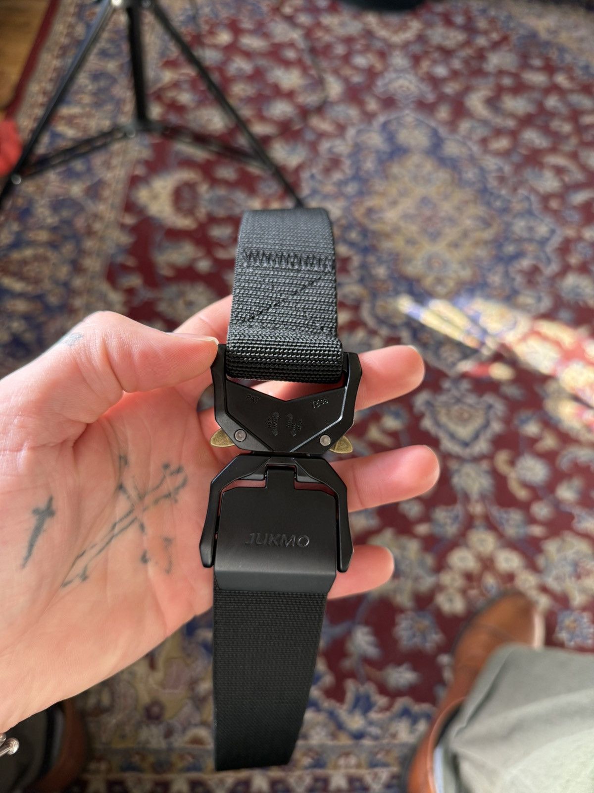 Japanese Brand Japan Tactical Belt Rare Black Gun-Metal Size ONE SIZE - 4 Thumbnail