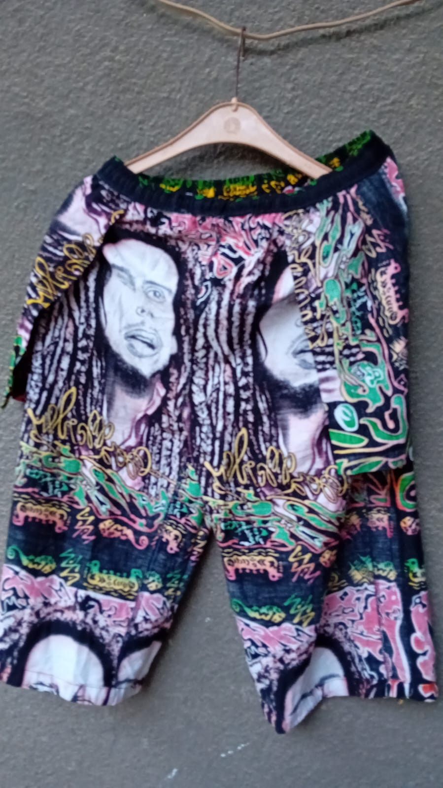 Bob Marley × Vintage Bob Marley Vintage fullprint shorts Raggae Rasta sz W-38cm. Size US 31 - 10 Thumbnail