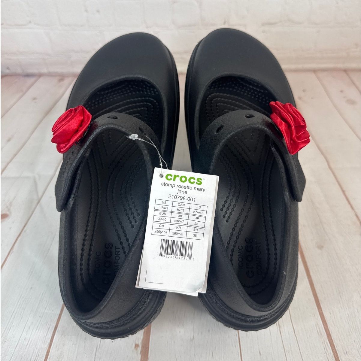 Crocs Crocs Stomp Rosette Mary Jane Rose Platform Clog M 7/W 9 Size US 9 / IT 39 - 7 Thumbnail