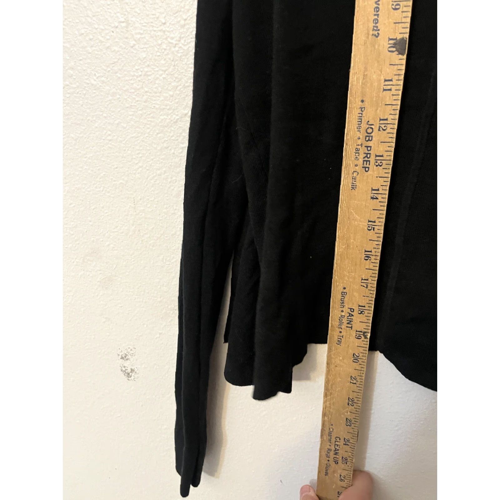 Banana Republic Banana Republic Cardigan Sweater Women Large Black Cotton Rayon Knit Open Front Pockets L Cardigan Womens Size L / US 10 / IT 46 - 5 Thumbnail