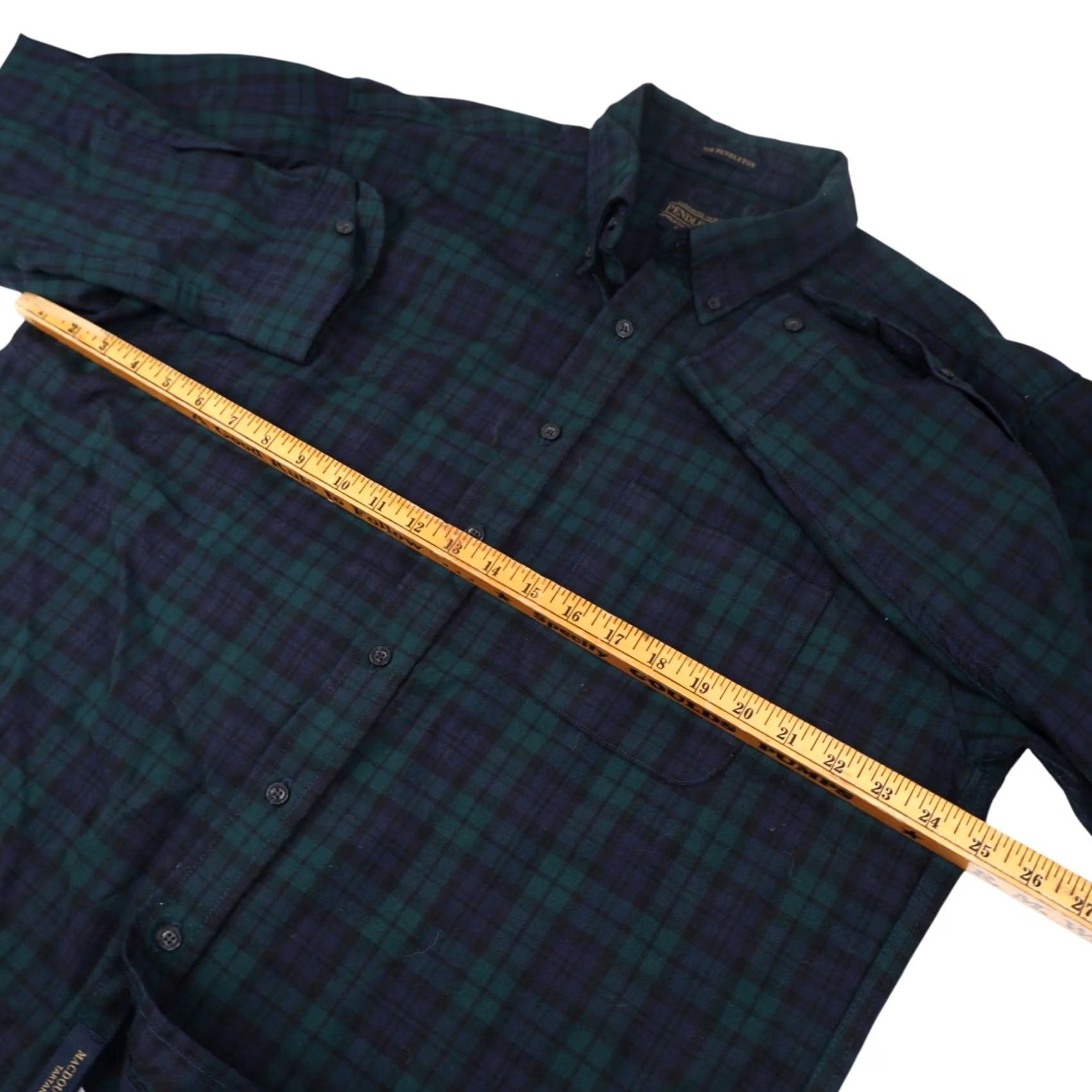 Pendleton Pendleton Sir Pendleton MacDougall Wool Button Up Shirt Green XL Mens Long Sleeve Regular Sleeve Size US XL / EU 56 / 4 - 7 Thumbnail