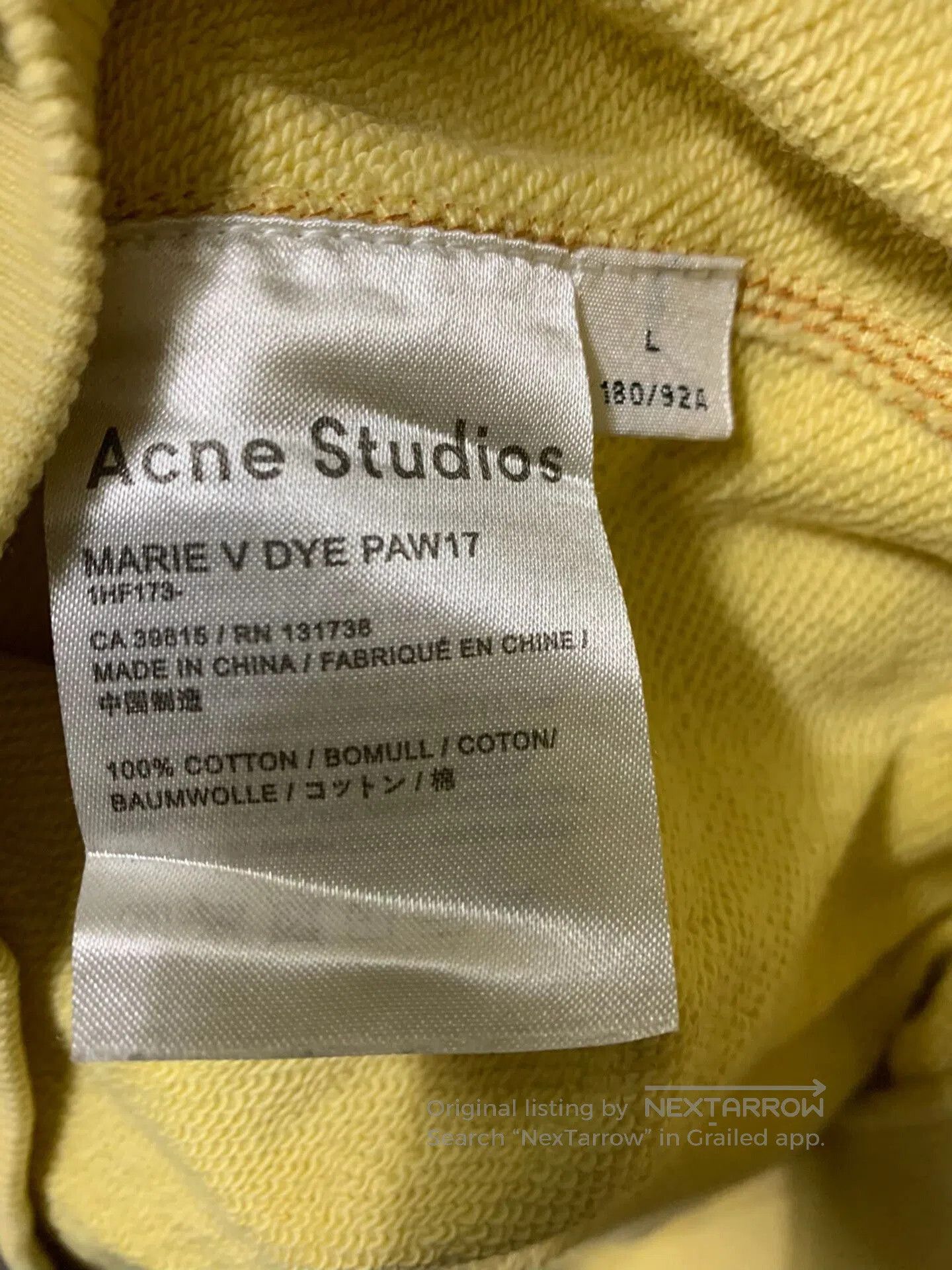 Acne Studios Acne Studios Men's L Hoodie. Size US L / EU 52-54 / 3 - 6 Thumbnail