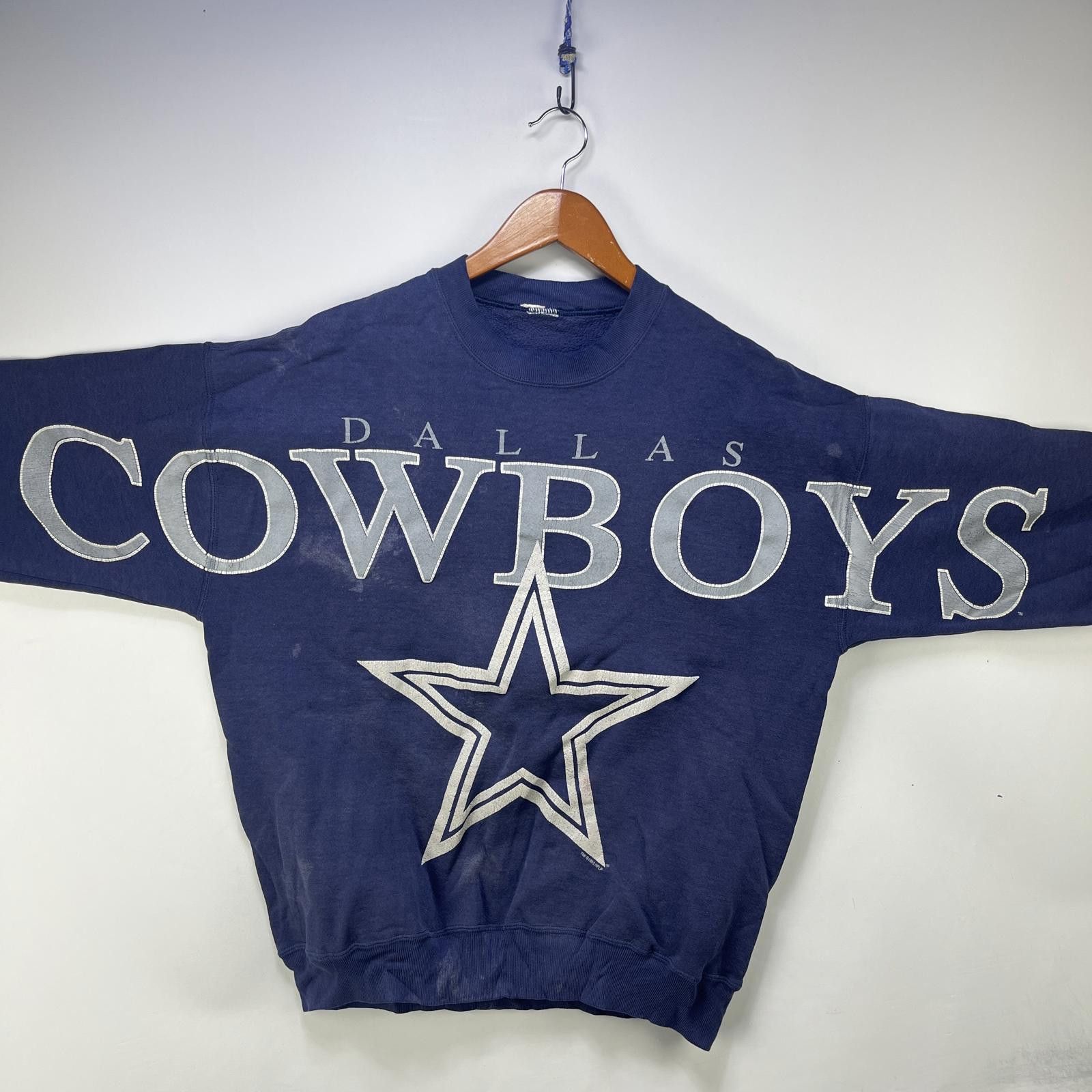 Other Vintage 90s Dallas Cowboys Spellout Sweatshirt NFL XL Size ONE SIZE - 1 Thumbnail