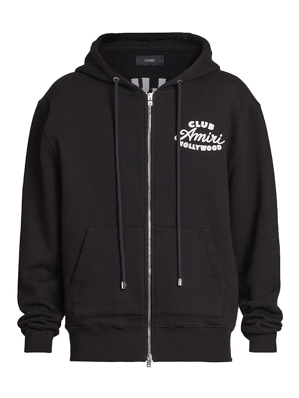 Amiri os11x1225 Club Zip-Up Hoodie in Black Size US L / EU 52-54 / 3 - 1 Thumbnail