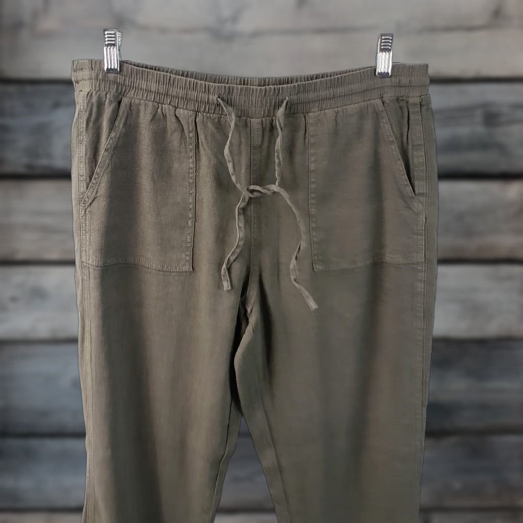 Olive **Lila Ryan Women's Size 8 Green Linen Blend Cropped Pants** User: Lila Ryan Women's Size 8 Olive Green Linen Blend Cropped Pants Size 30" / US 8 / IT 44 - 1 Thumbnail