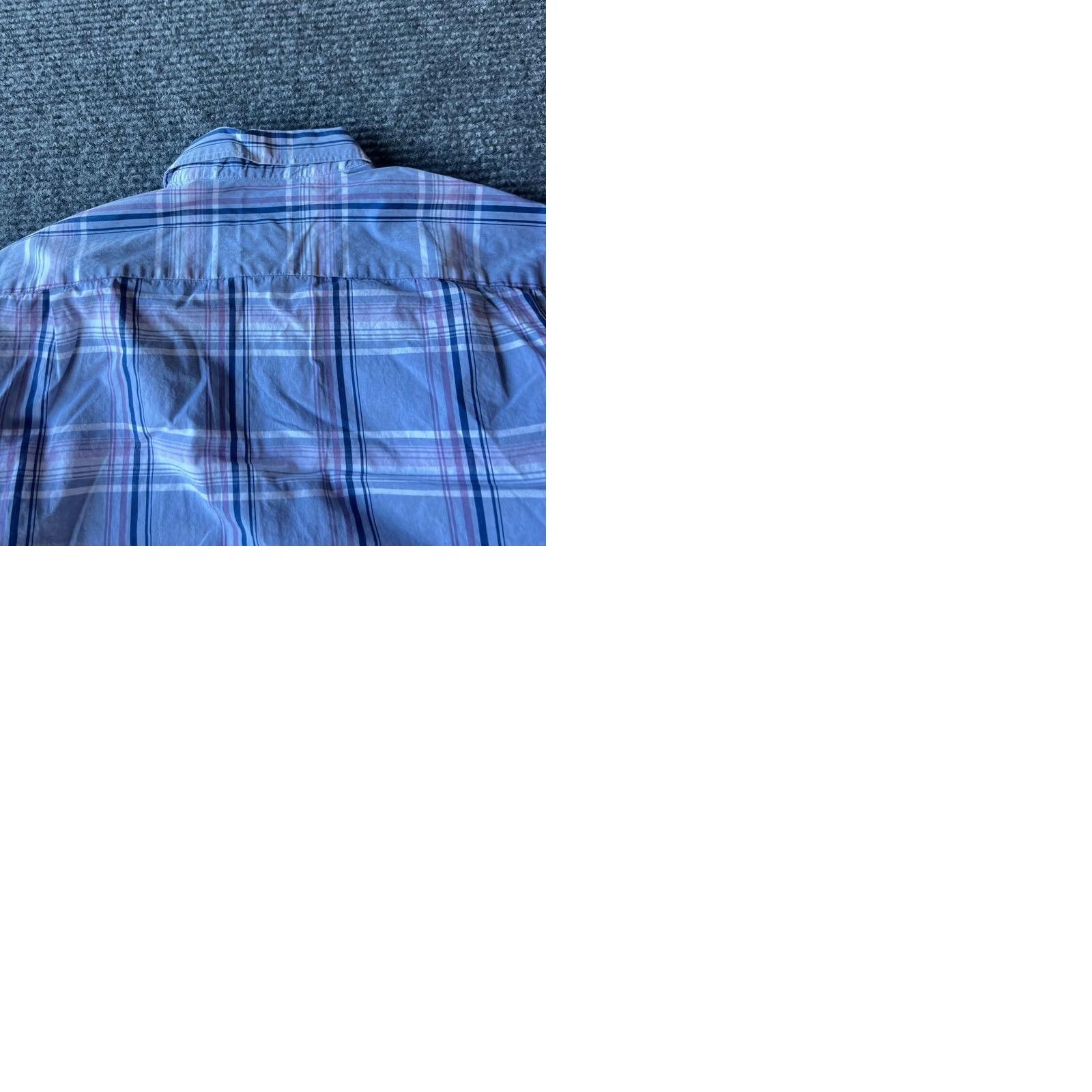 Lacoste Lacoste Shirt Mens 40 Purple Plaid Button-Up Long Sleeve Size US L / EU 52-54 / 3 - 9 Thumbnail