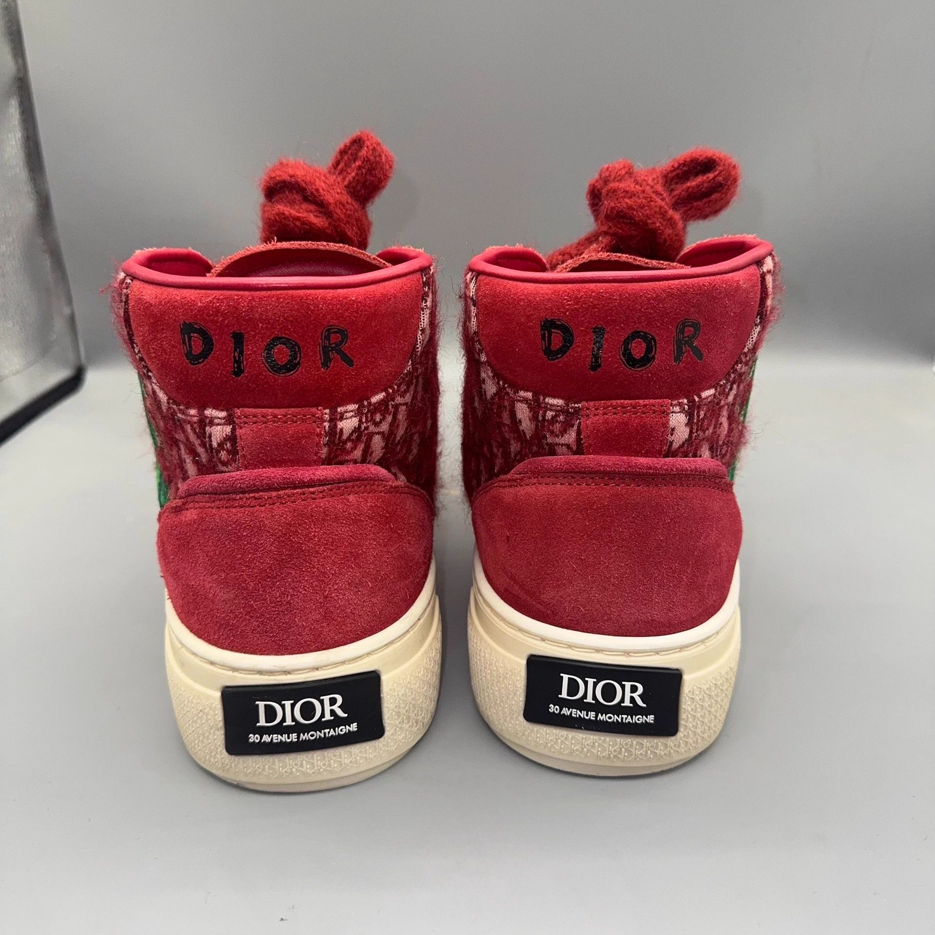 Dior DIOR B33 Red Trainer 42 Size US 9 / EU 42 - 3 Thumbnail
