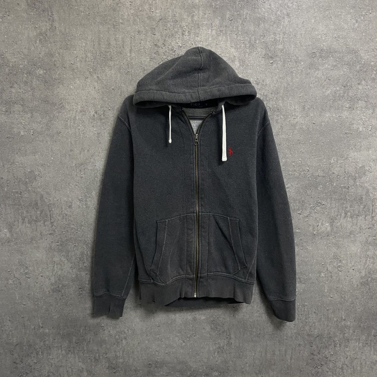 Polo Ralph Lauren Vintage Polo Ralph Lauren Zip Hoodie Grey Size US S / EU 44-46 / 1 - 1 Thumbnail