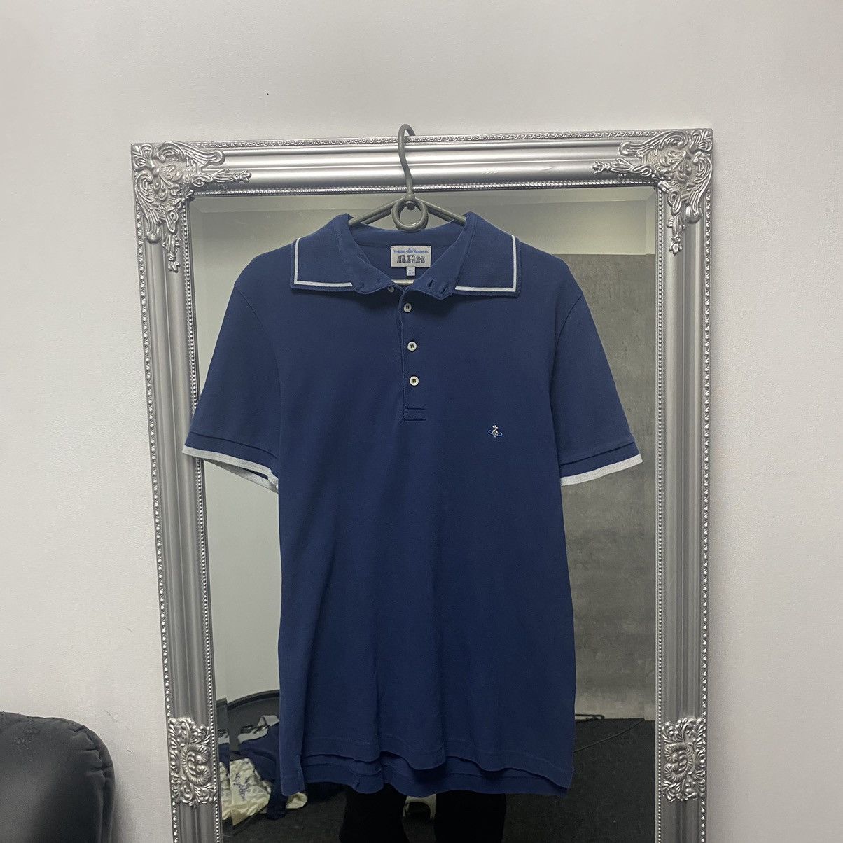 Vivienne Westwood Vivienne Westwood Polo T-Shirt Blue Orb Logo Size US XL / EU 56 / 4 - 1 Thumbnail