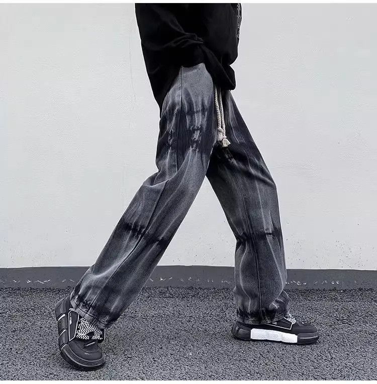 Retro Tie Dyed Gradient Jeans