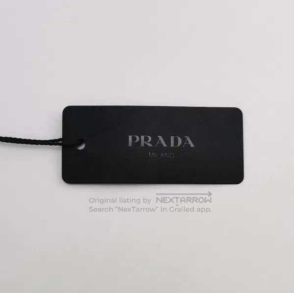 Prada Prada Logo Highlighted Trousers in Gray . Size 37" - 4 Thumbnail