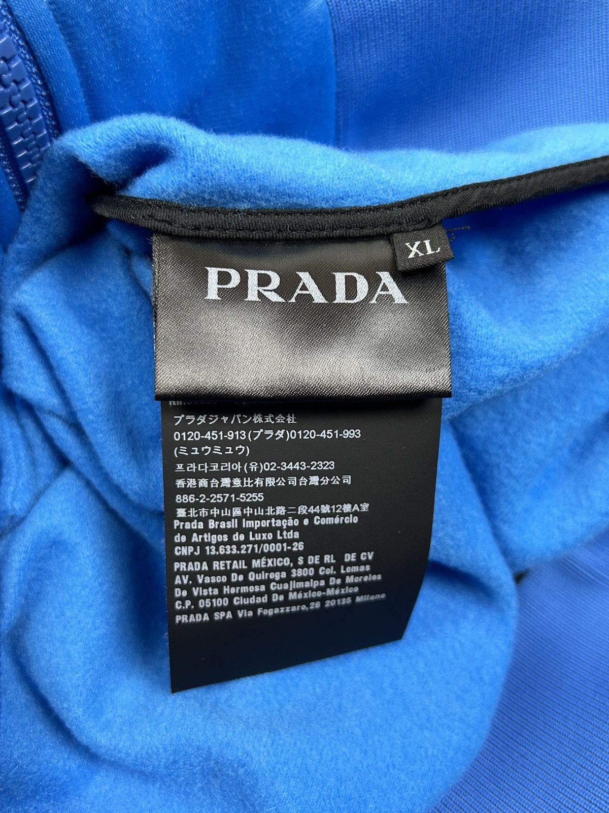Prada Prada Runproof Technical Fleece Jacket In Blue S19 Size US XL / EU 56 / 4 - 10 Thumbnail
